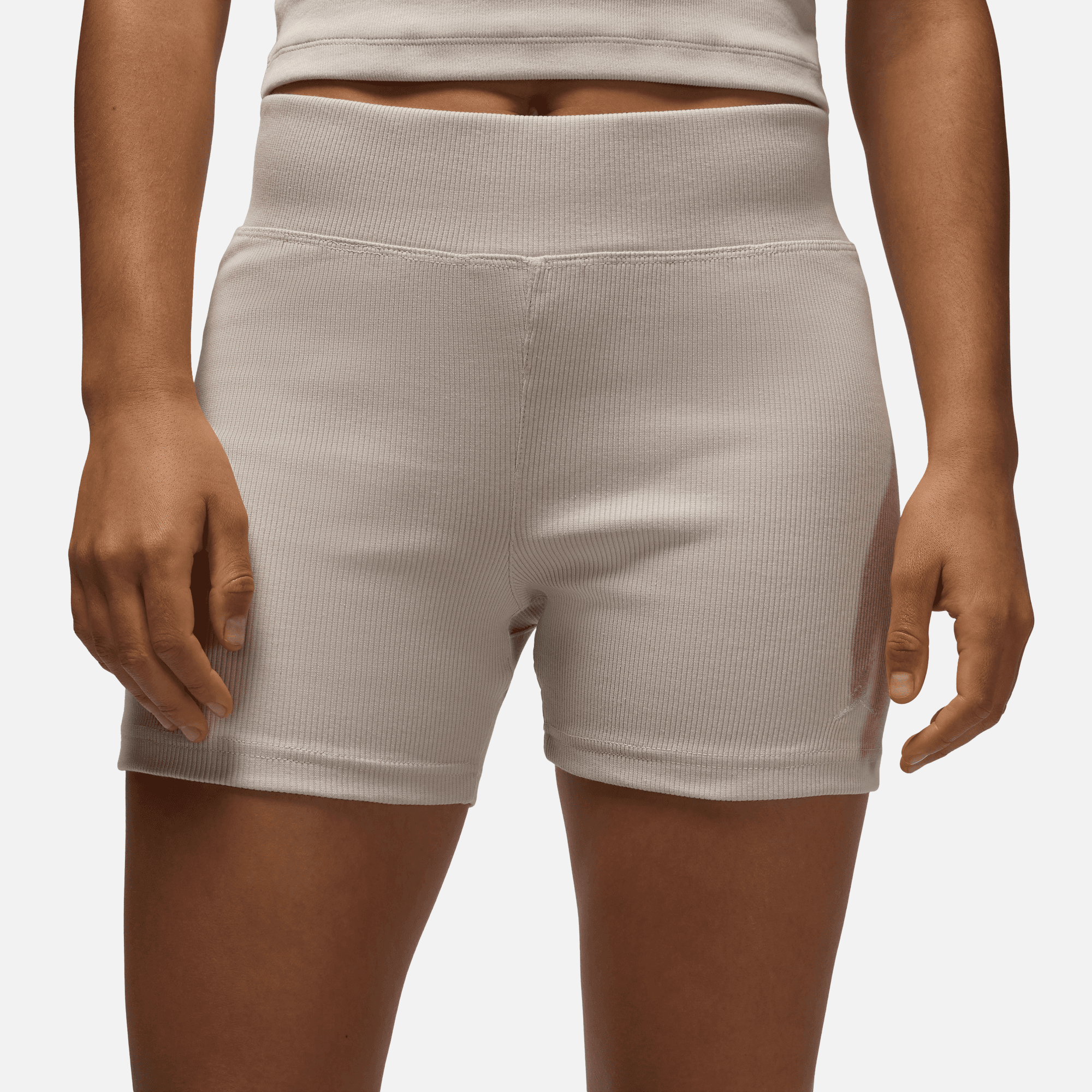 Air Jordan Women's Brooklyn Essential 4" Beige Shorts