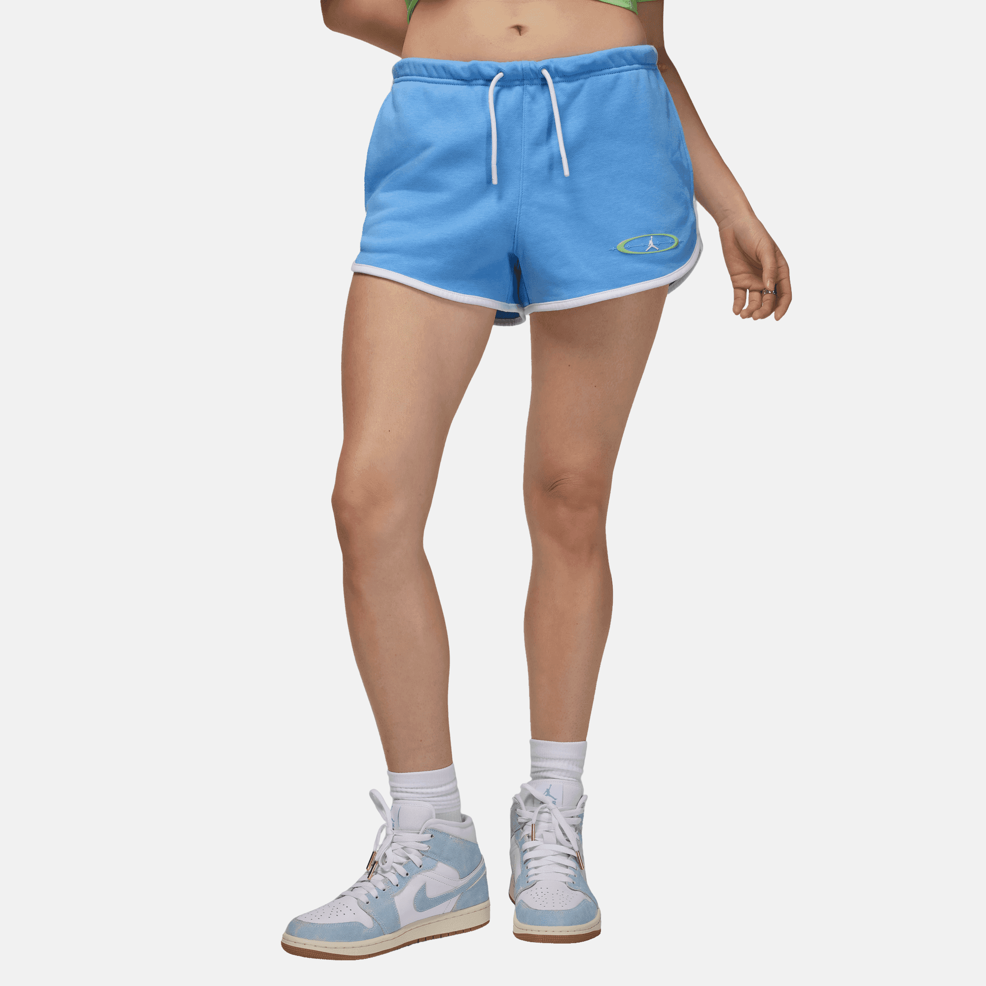 Air Jordan Women's Brooklyn Fleece Blue Shorts