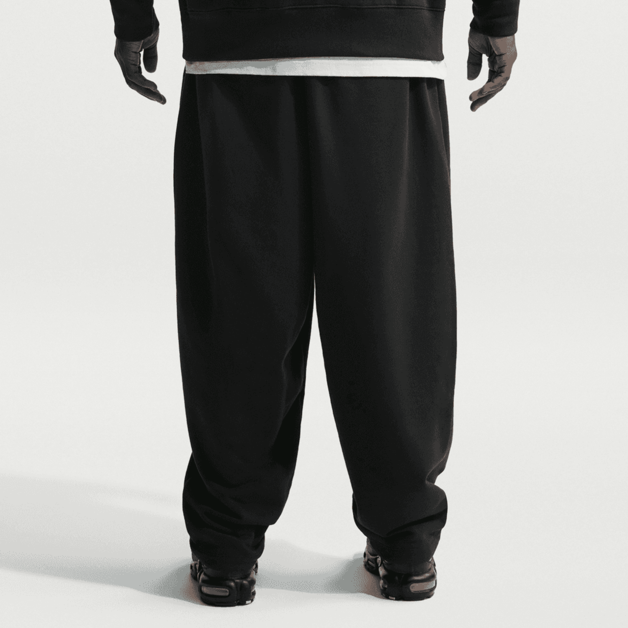 Nike Sportswear Club Black Oversized French Terry Pants