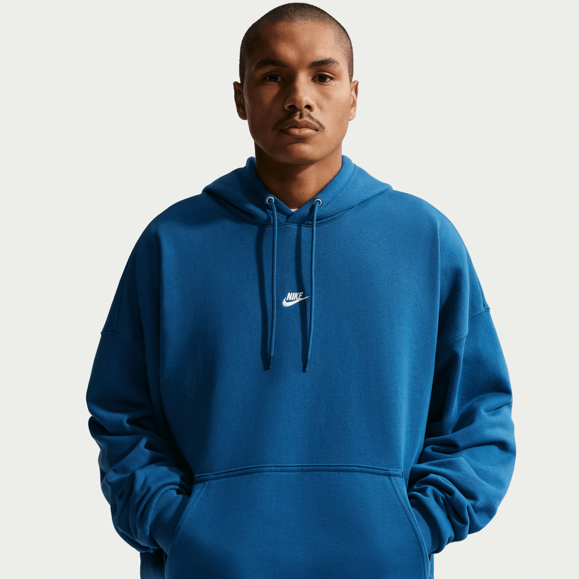 Nike Sportswear Club Court Blue Oversized French Hoodie