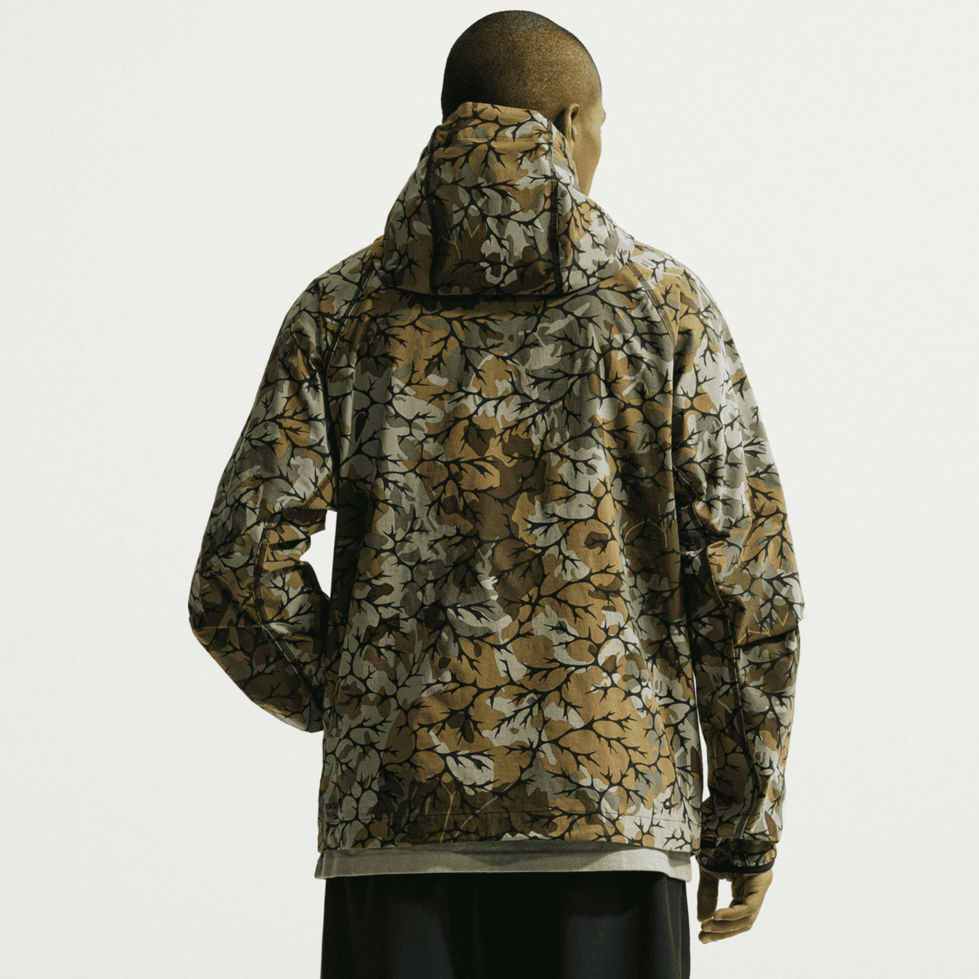 Nike Tech Olive Flak Woven Full-Zip Windrunner Jacket