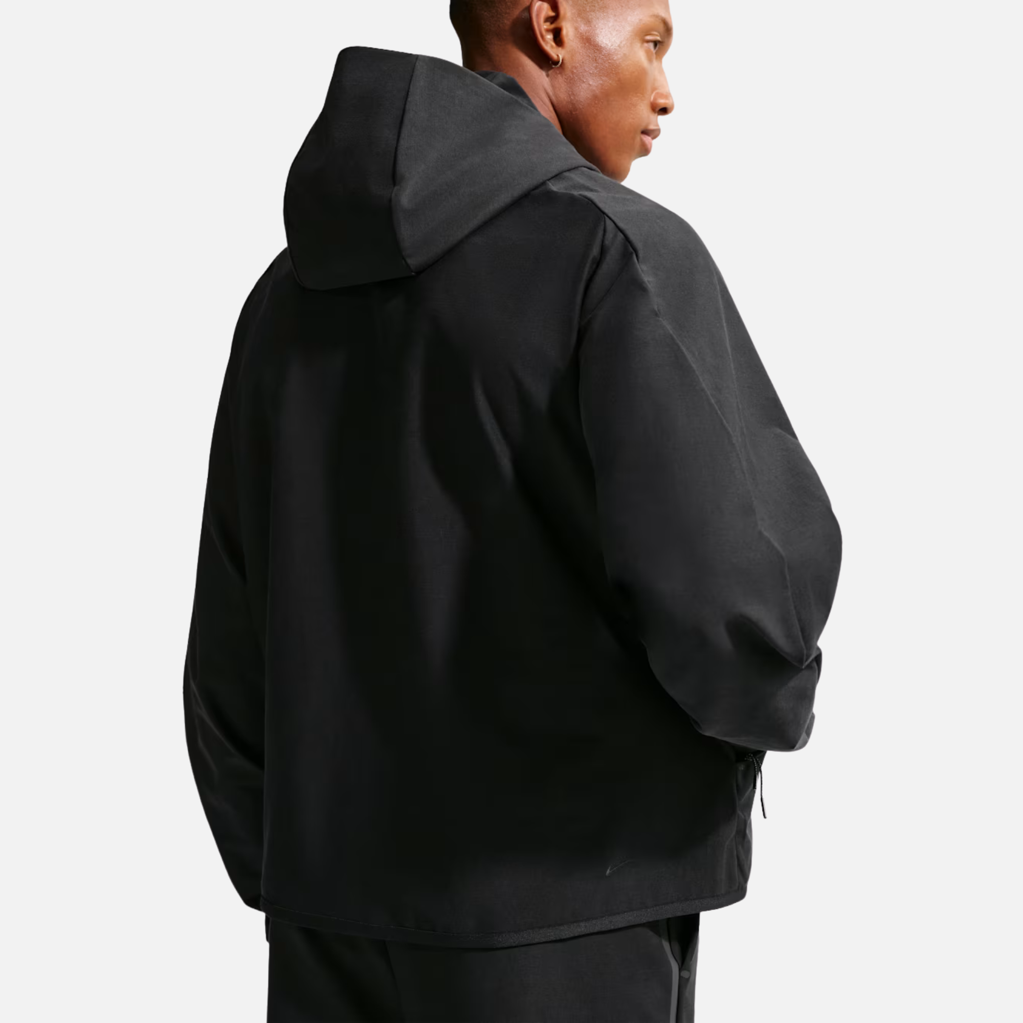 Nike Tech Shori Knit Full-Zip Black Windrunner Jacket
