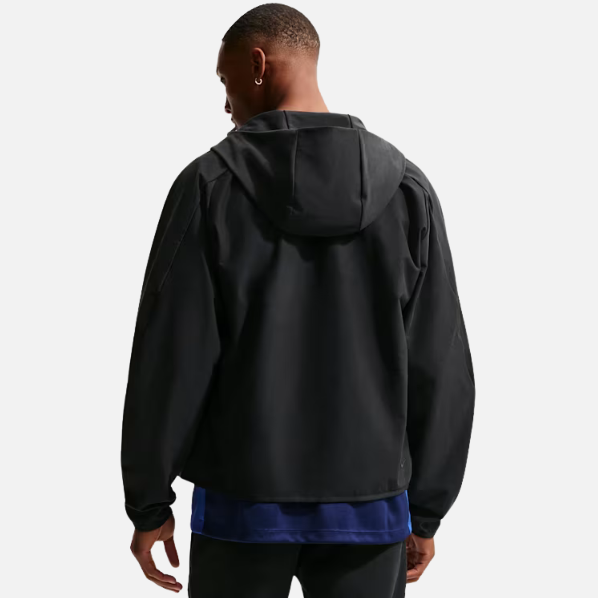 Nike Tech Shori Knit Full-Zip Black Windrunner Jacket