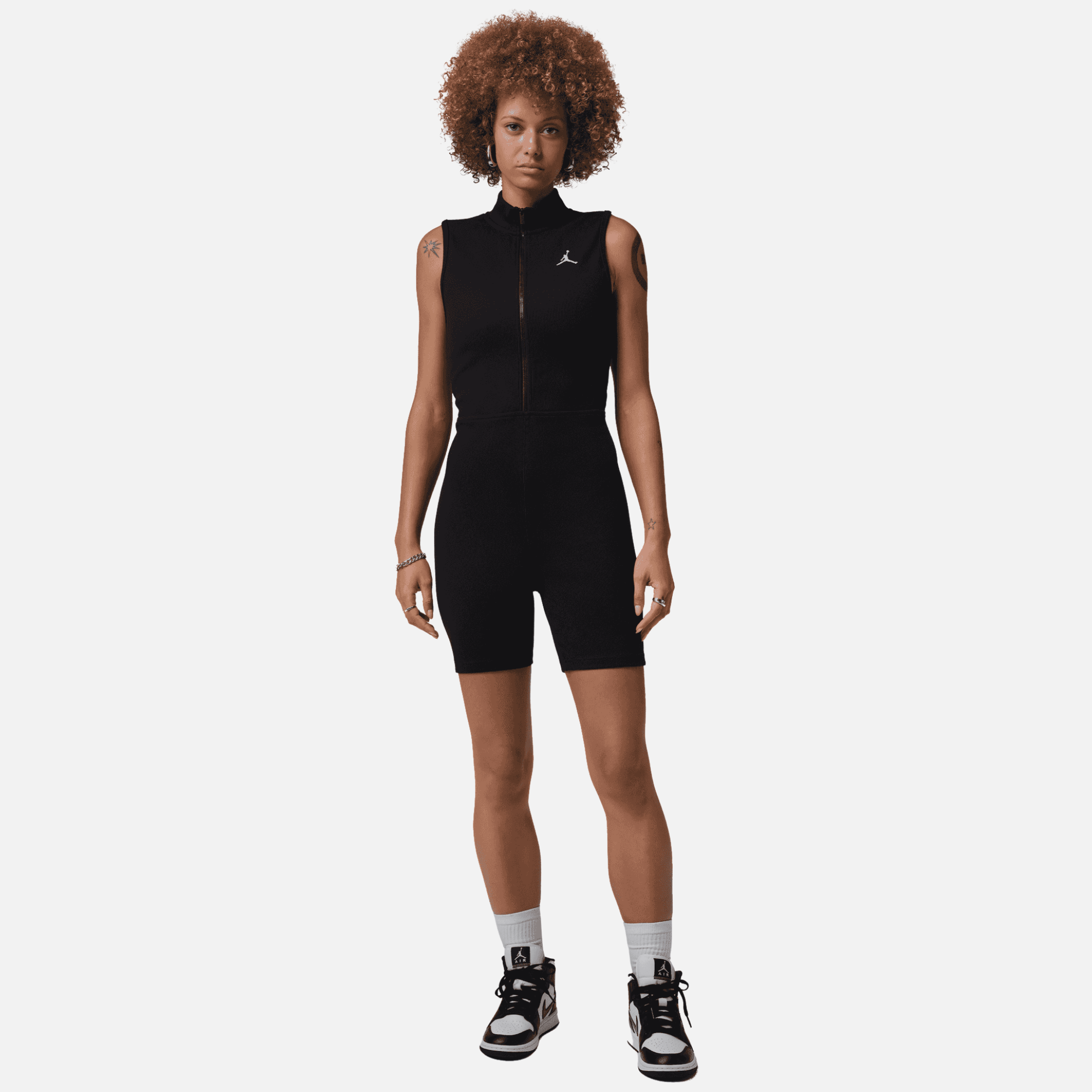 Air Jordan Women's Brooklyn Romper Black Bodysuit