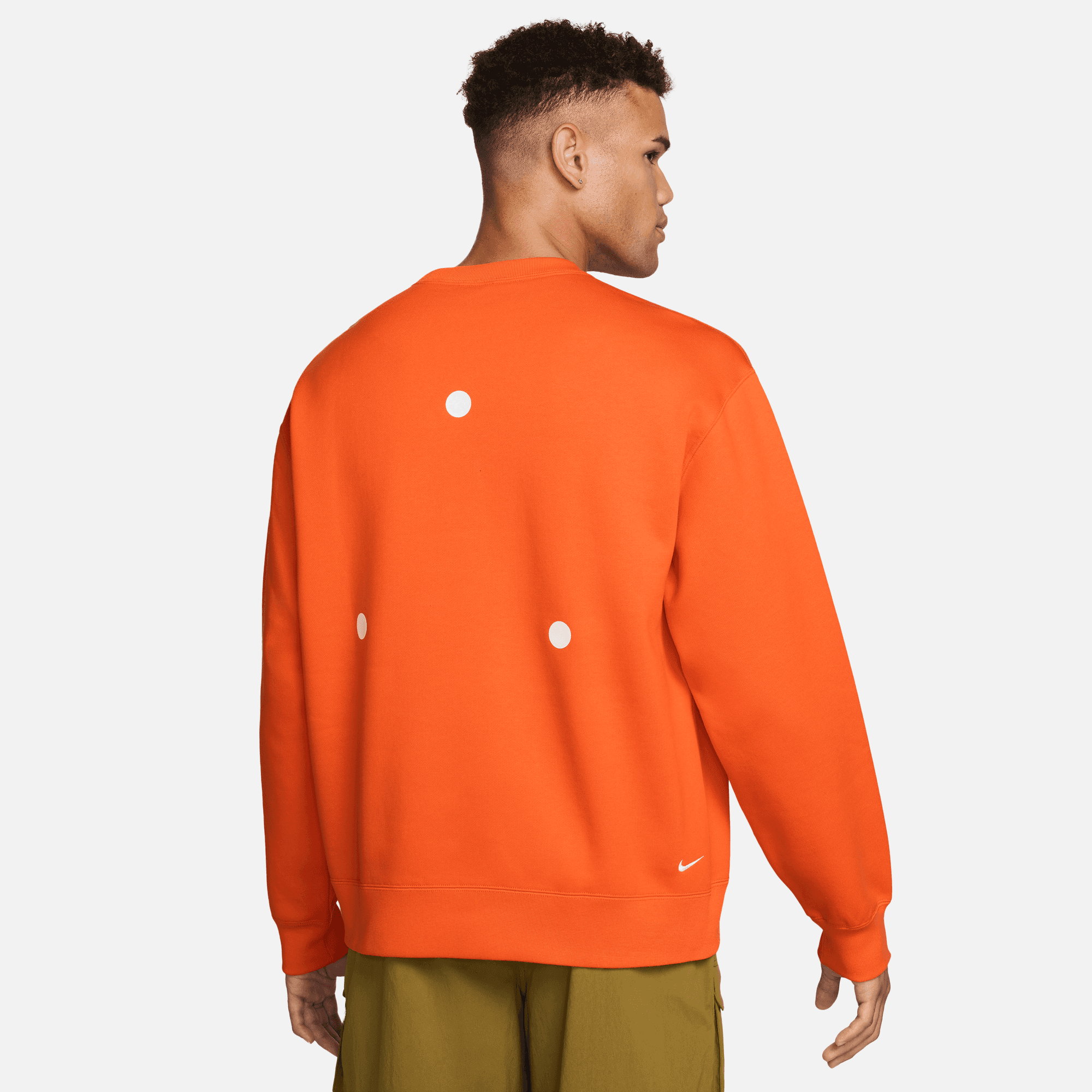 Nike ACG "Tuff Fleece" Therma-FIT Orange Pullover Crew-Neck Sweatshirt