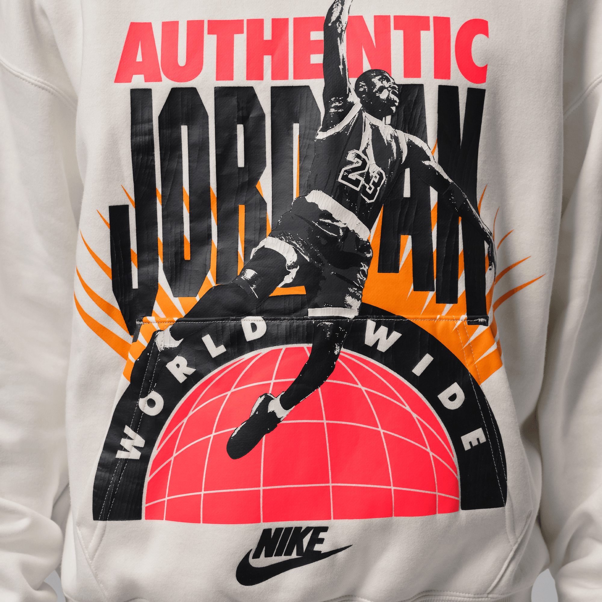 Air Jordan Brooklyn Fleece "Authentic Jordan" White Pullover Hoodie