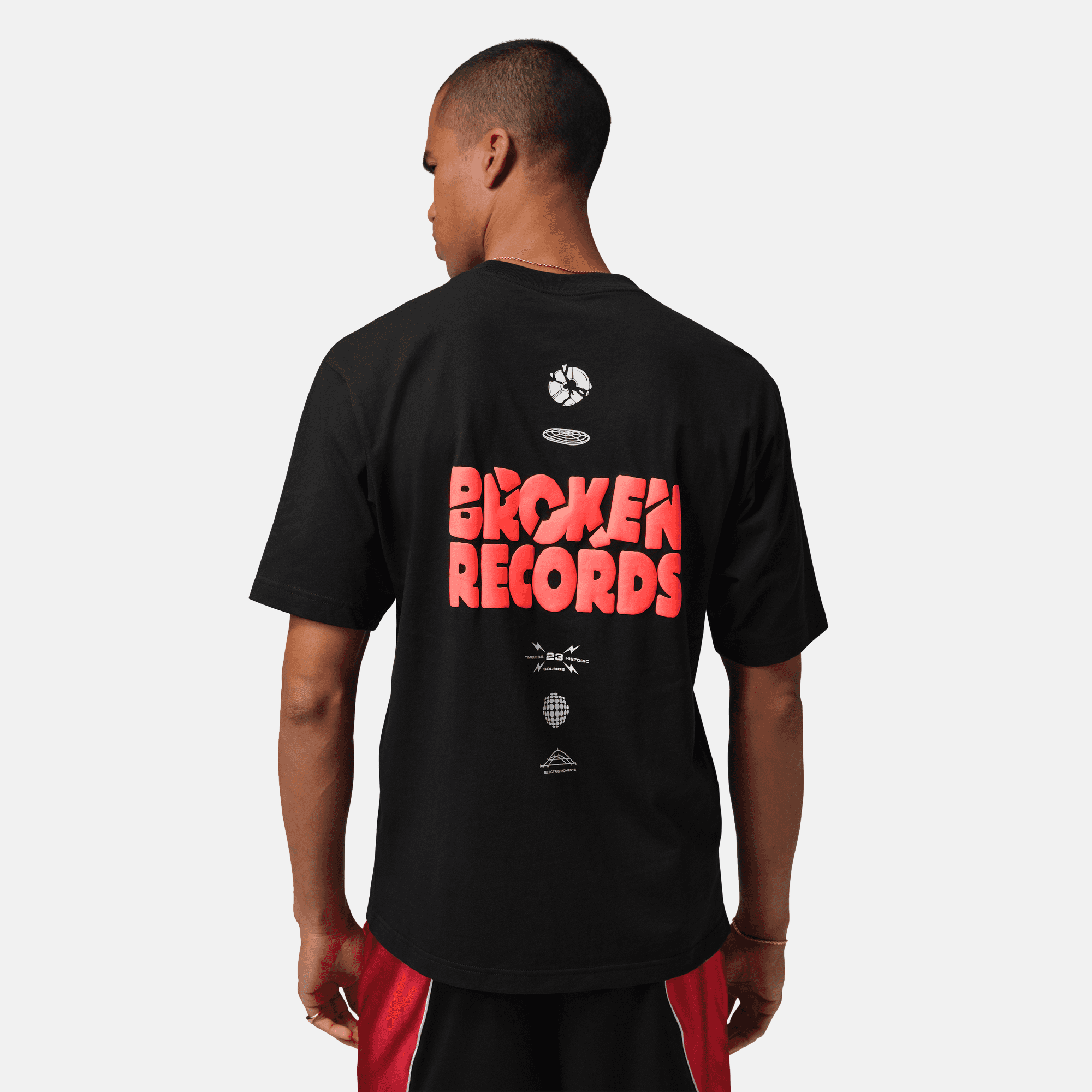 Air Jordan Black Broken Records Graphic T-Shirt