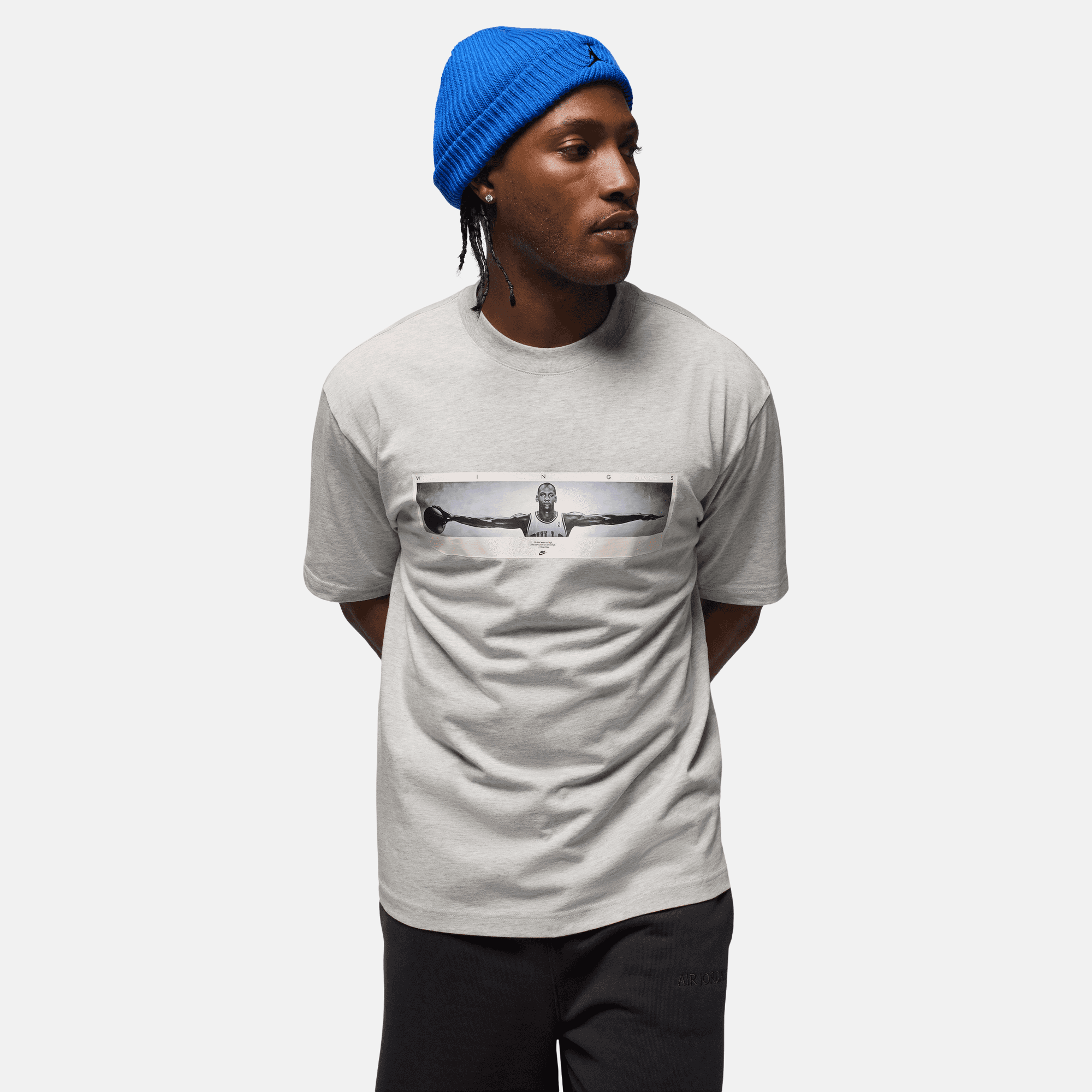 Air Jordan Grey Wingspan Photo T-Shirt