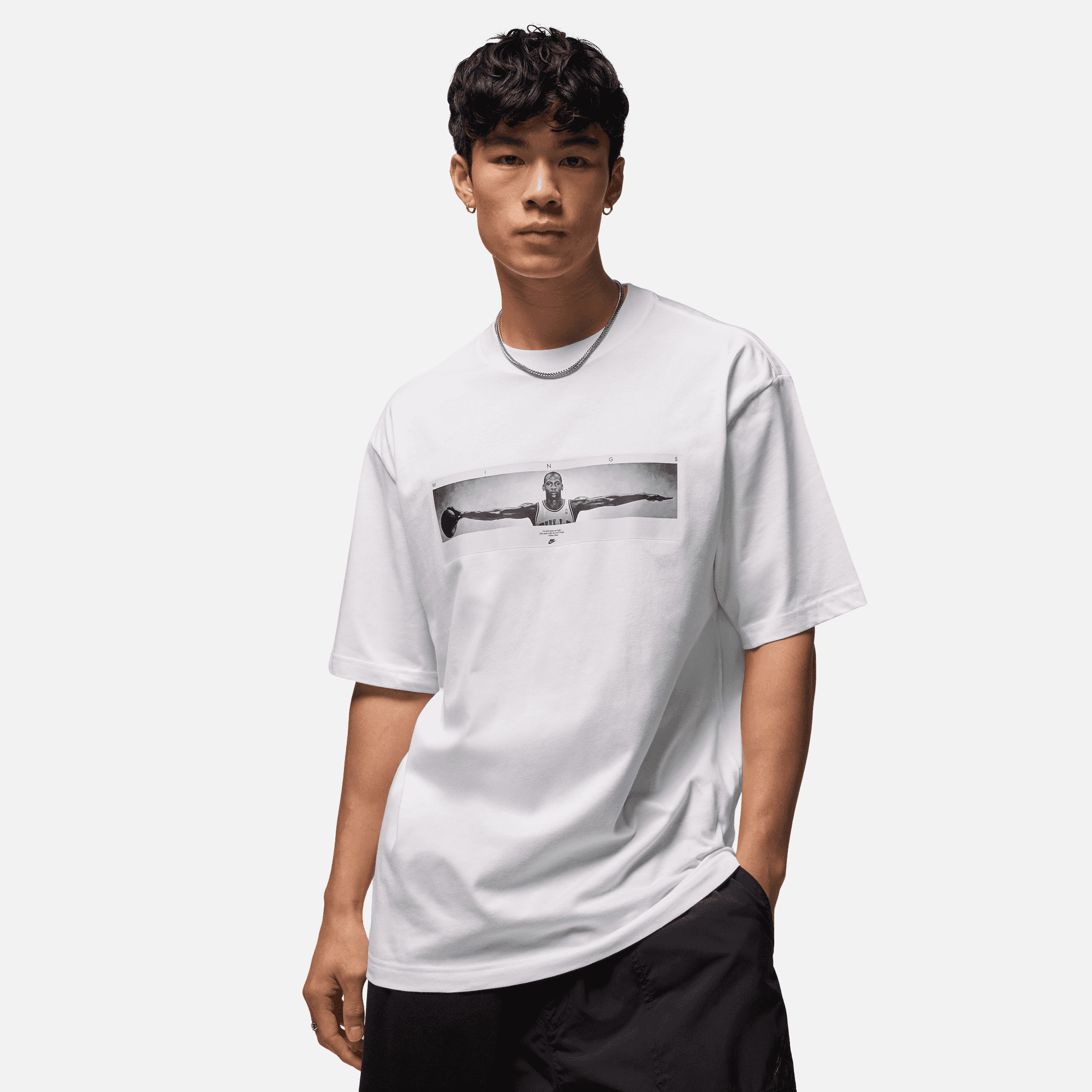 Air Jordan White Wingspan Photo T-Shirt – Puffer Reds