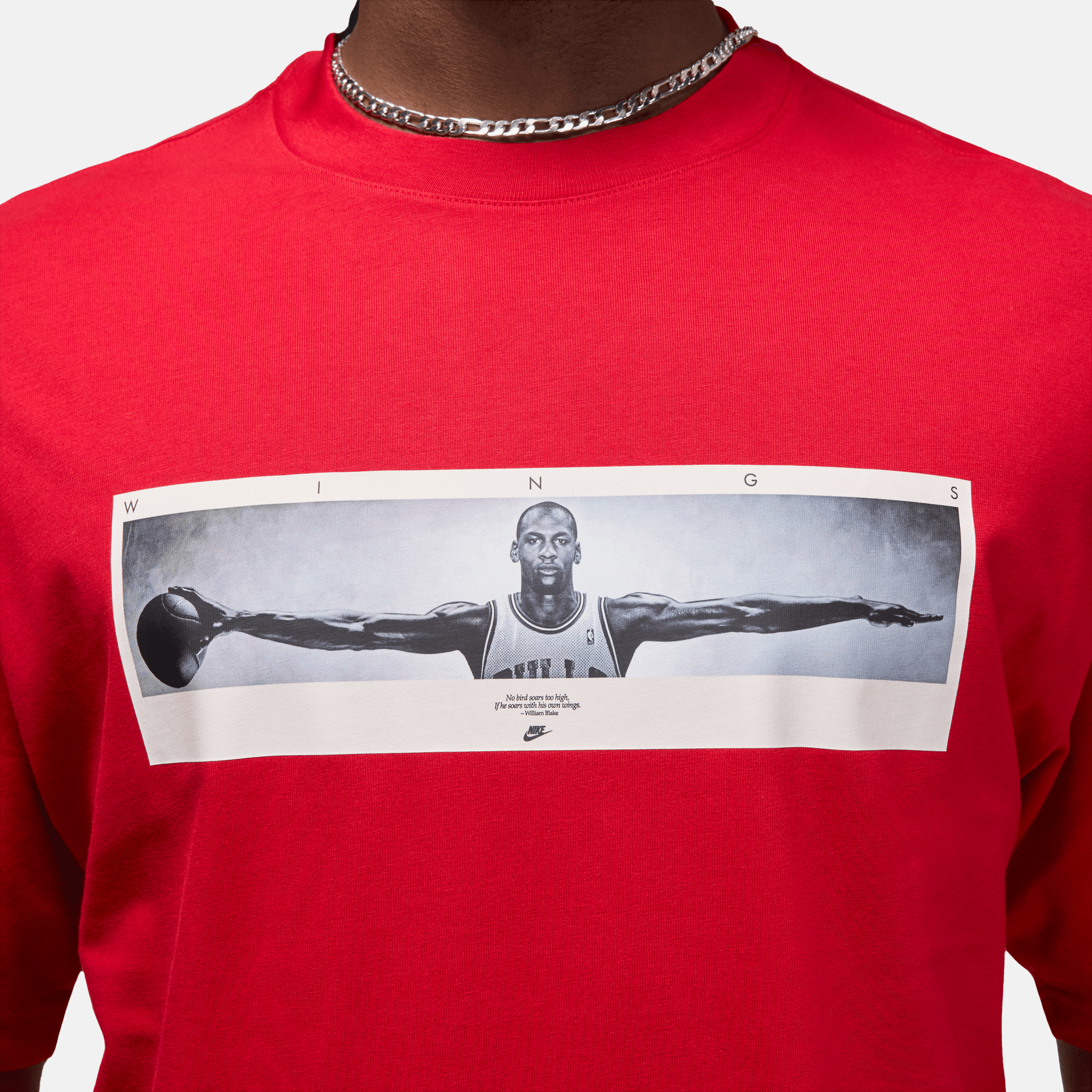 Air Jordan Red Wingspan Photo T-Shirt