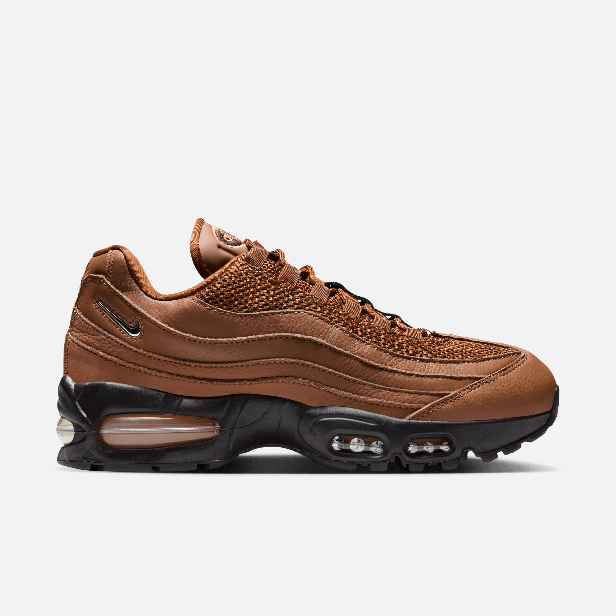 Nike Women's Air Max 95 Big Bubble Light British Tan Jewel Swoosh Pack