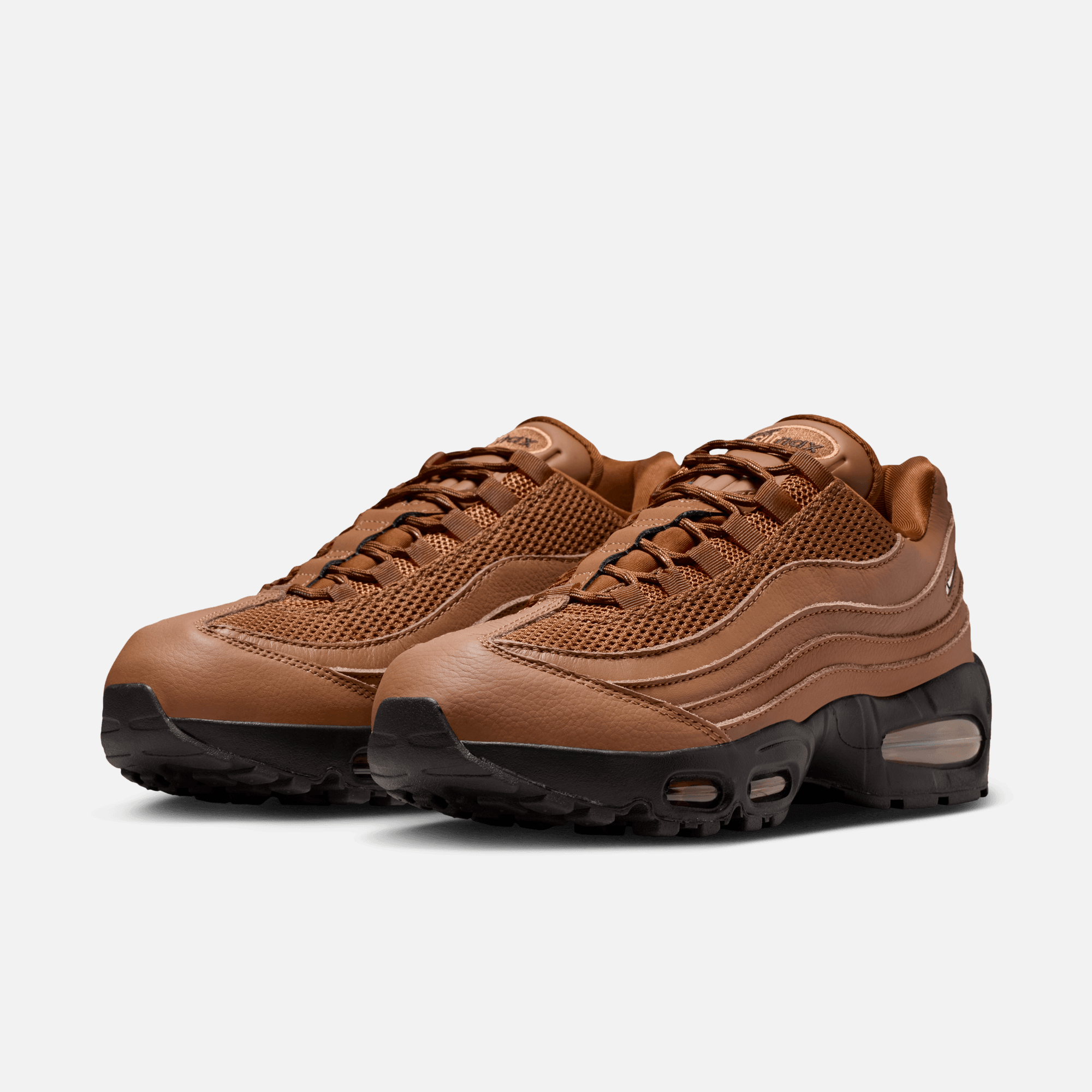 Nike Women's Air Max 95 Big Bubble Light British Tan Jewel Swoosh Pack