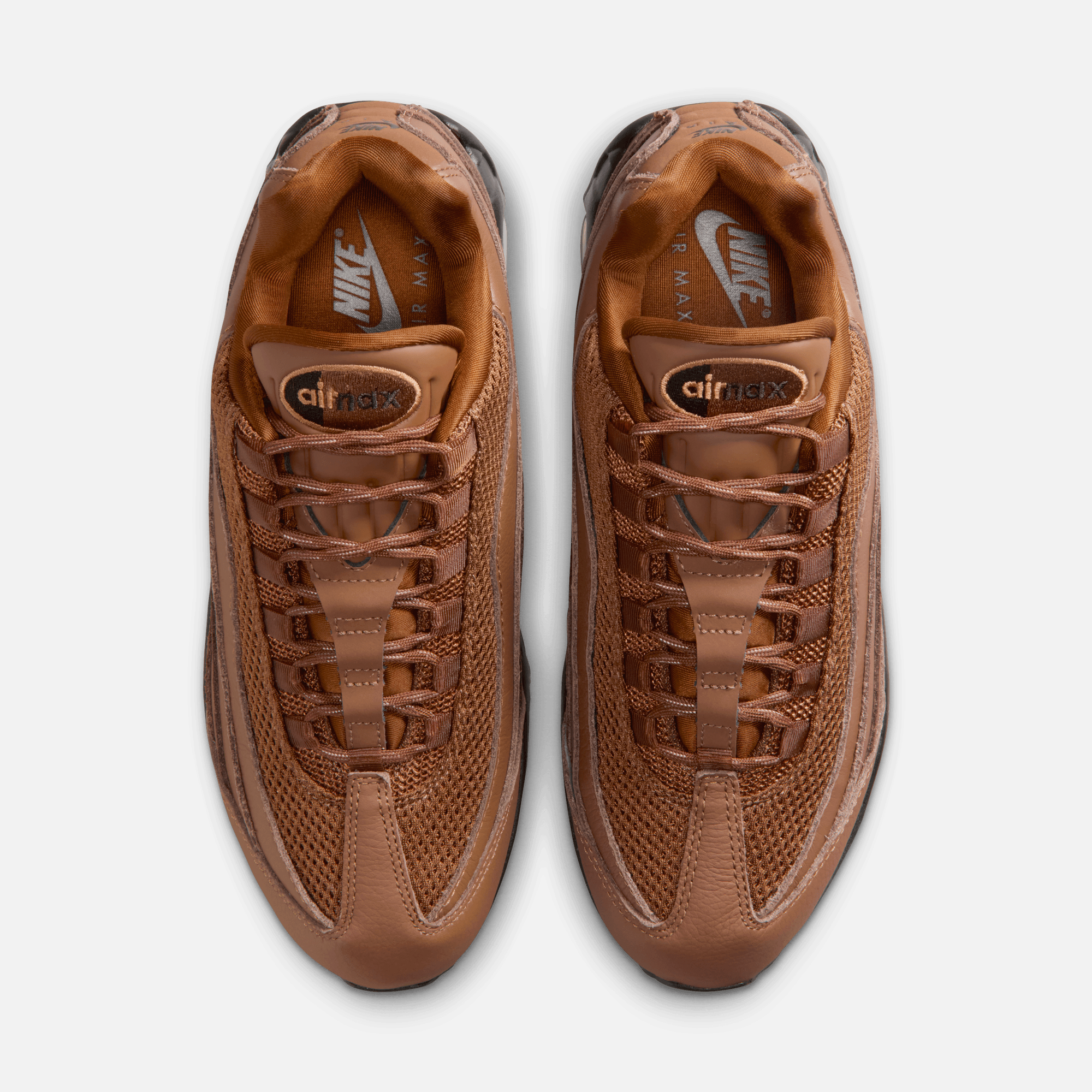 Nike Women's Air Max 95 Big Bubble Light British Tan Jewel Swoosh Pack