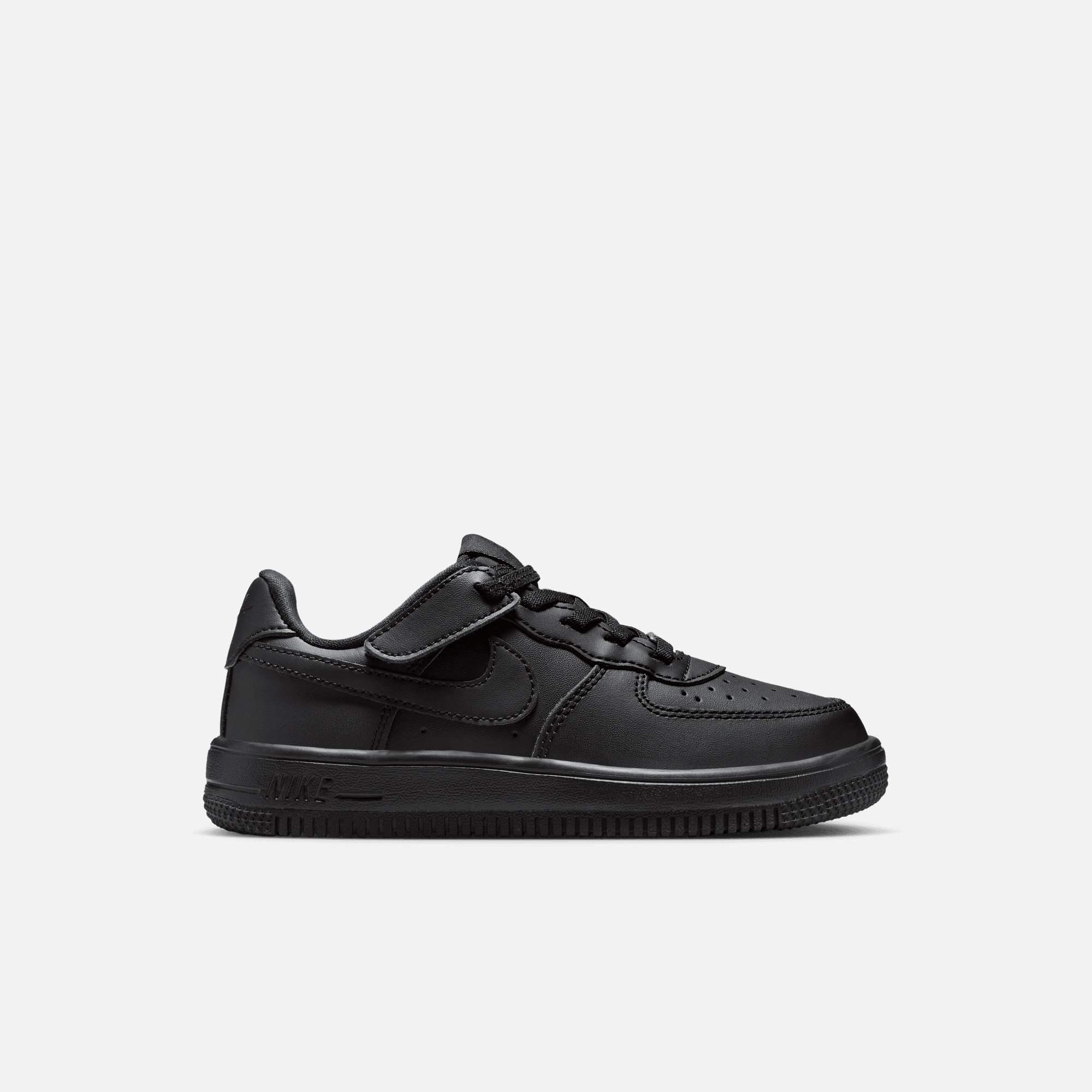 Nike Kids' Force 1 Low EasyOn Triple Black (PS)