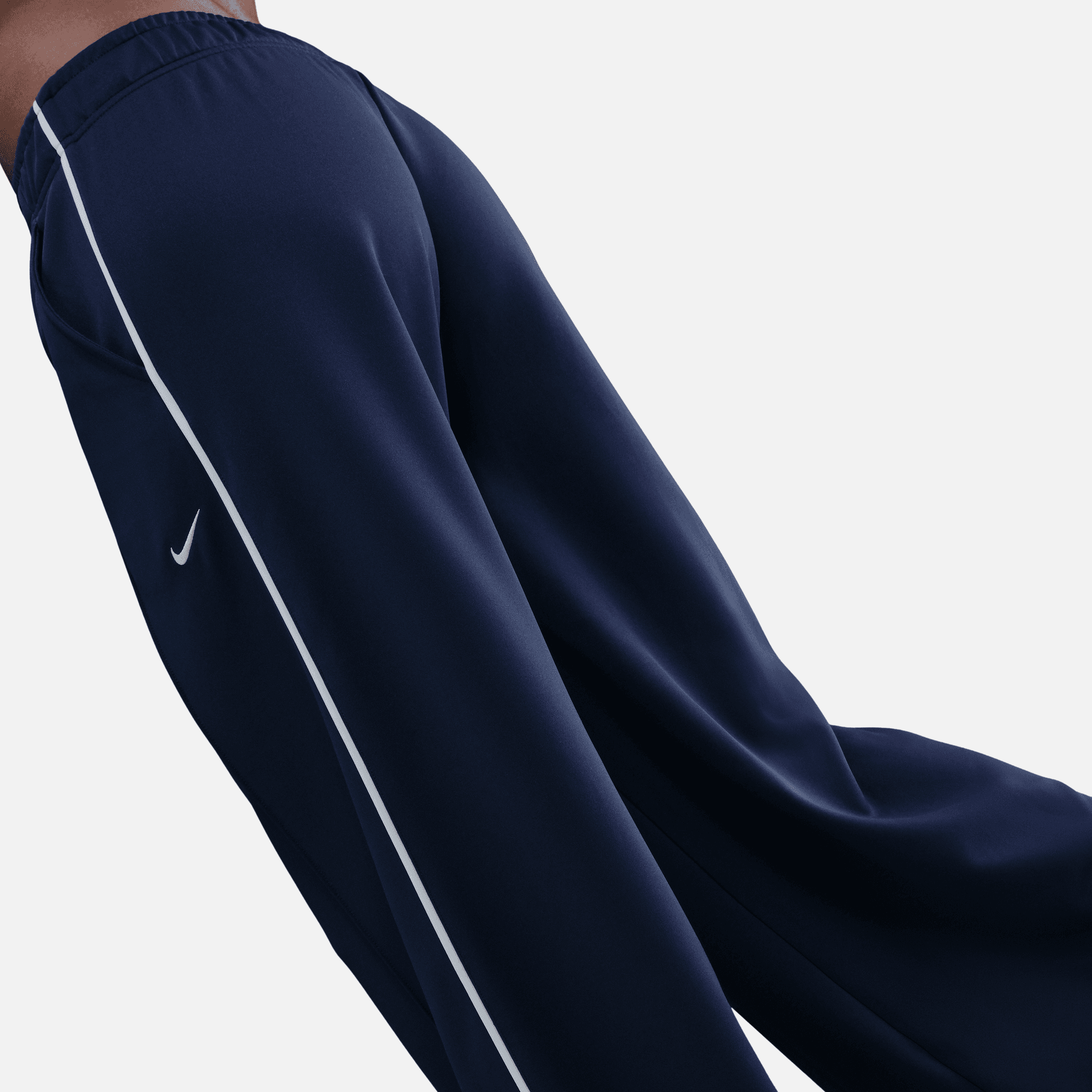 Nike Sportswear Women's Mid Rise Wide-Leg Navy Track Pants