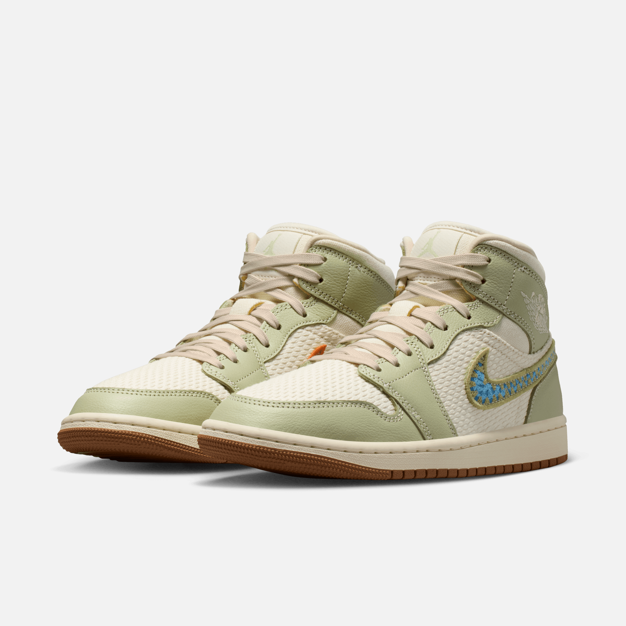 Air Jordan Women's 1 Mid SE Olive Aura