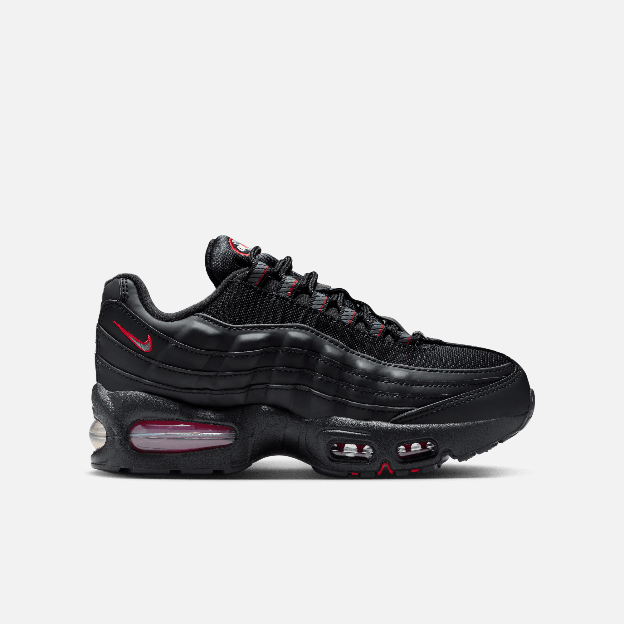 Nike Big Kids' Air Max 95 Racing Pack Black University Red (GS