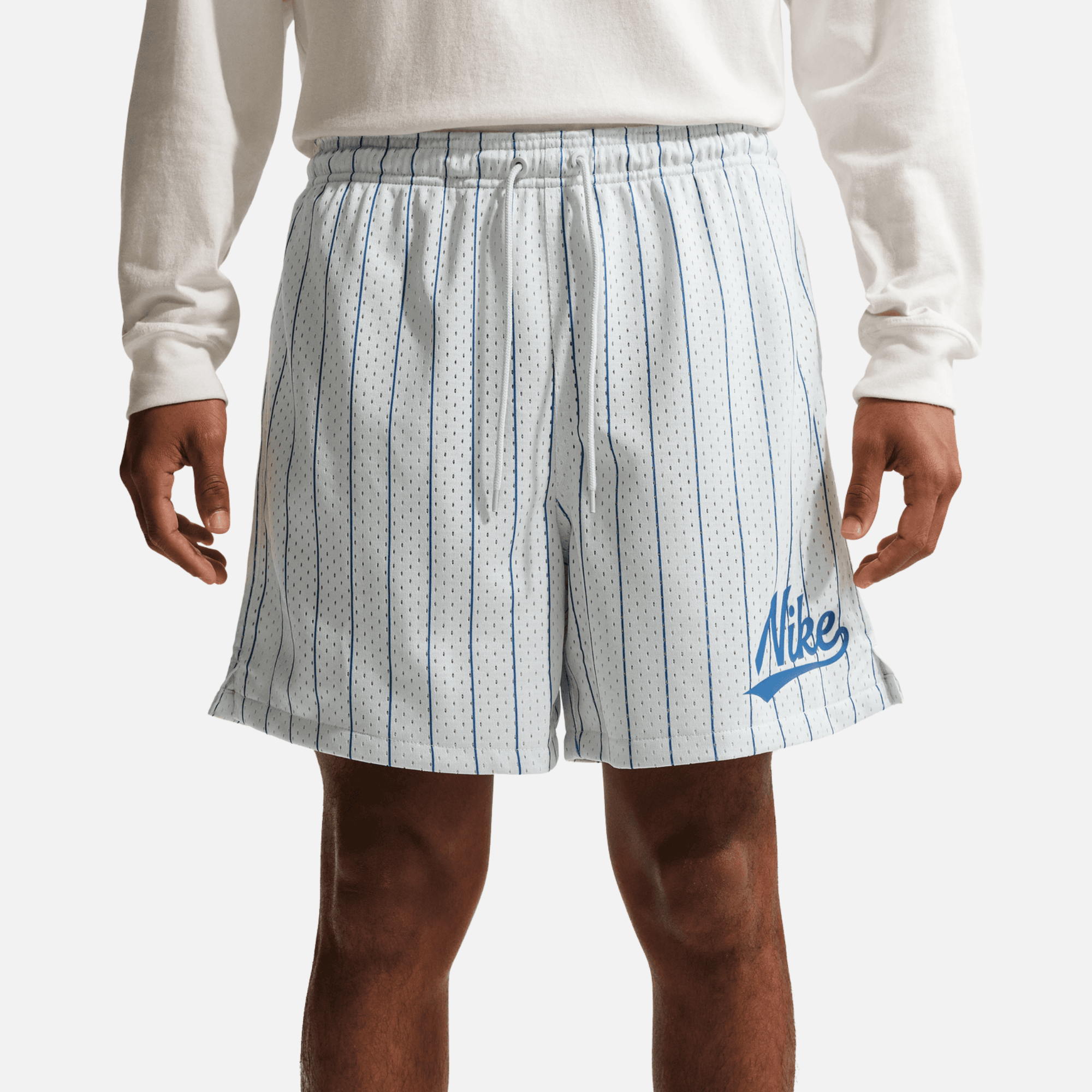 Nike Sportswear Club White Baseball Flow Shorts