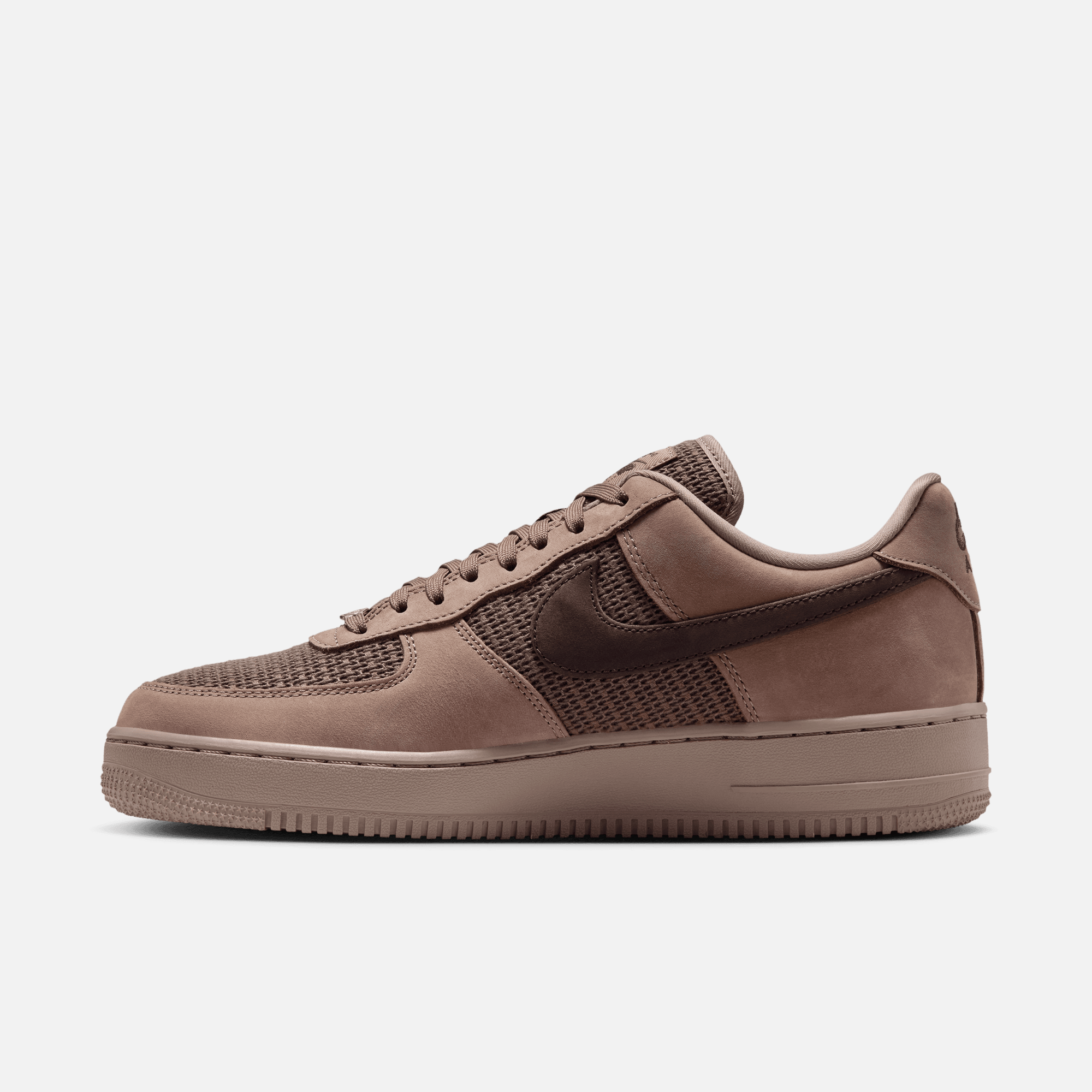 Nike Air Force 1 Low Woven Mink Brown Dark Hazel
