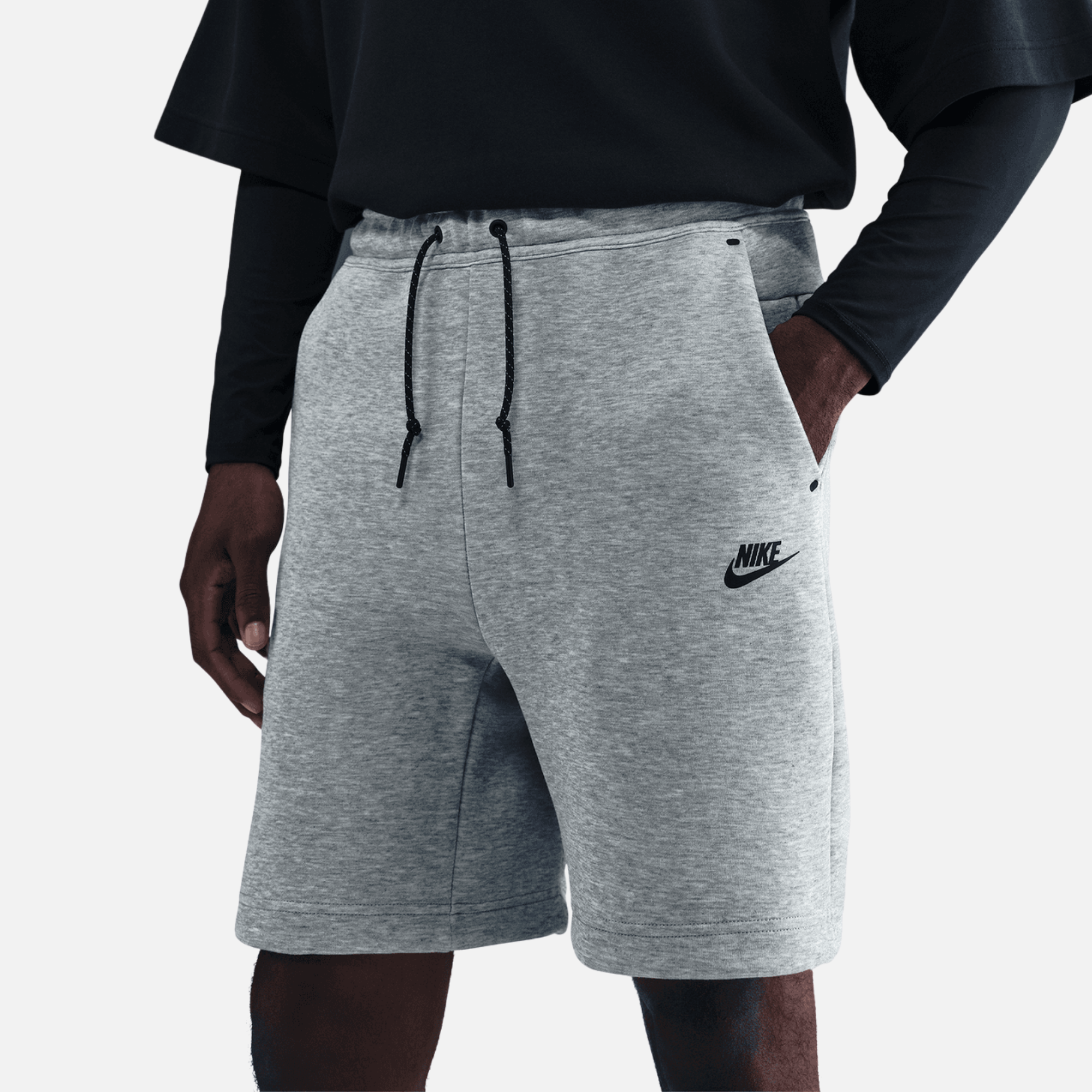 Nike Tech Men's Grey Fleece Shorts – Puffer Reds