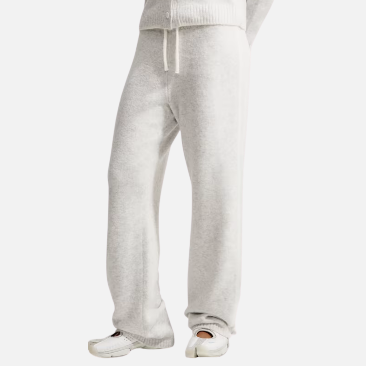 Nike Women's Sportswear Chill Knit Grey Mid-Rise Pants