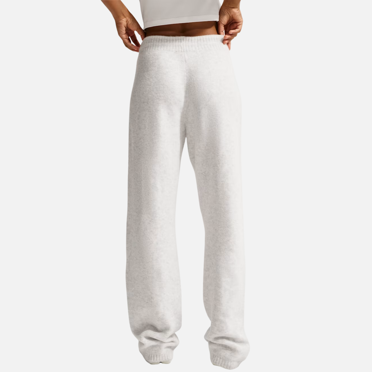 Nike Women's Sportswear Chill Knit Grey Mid-Rise Pants
