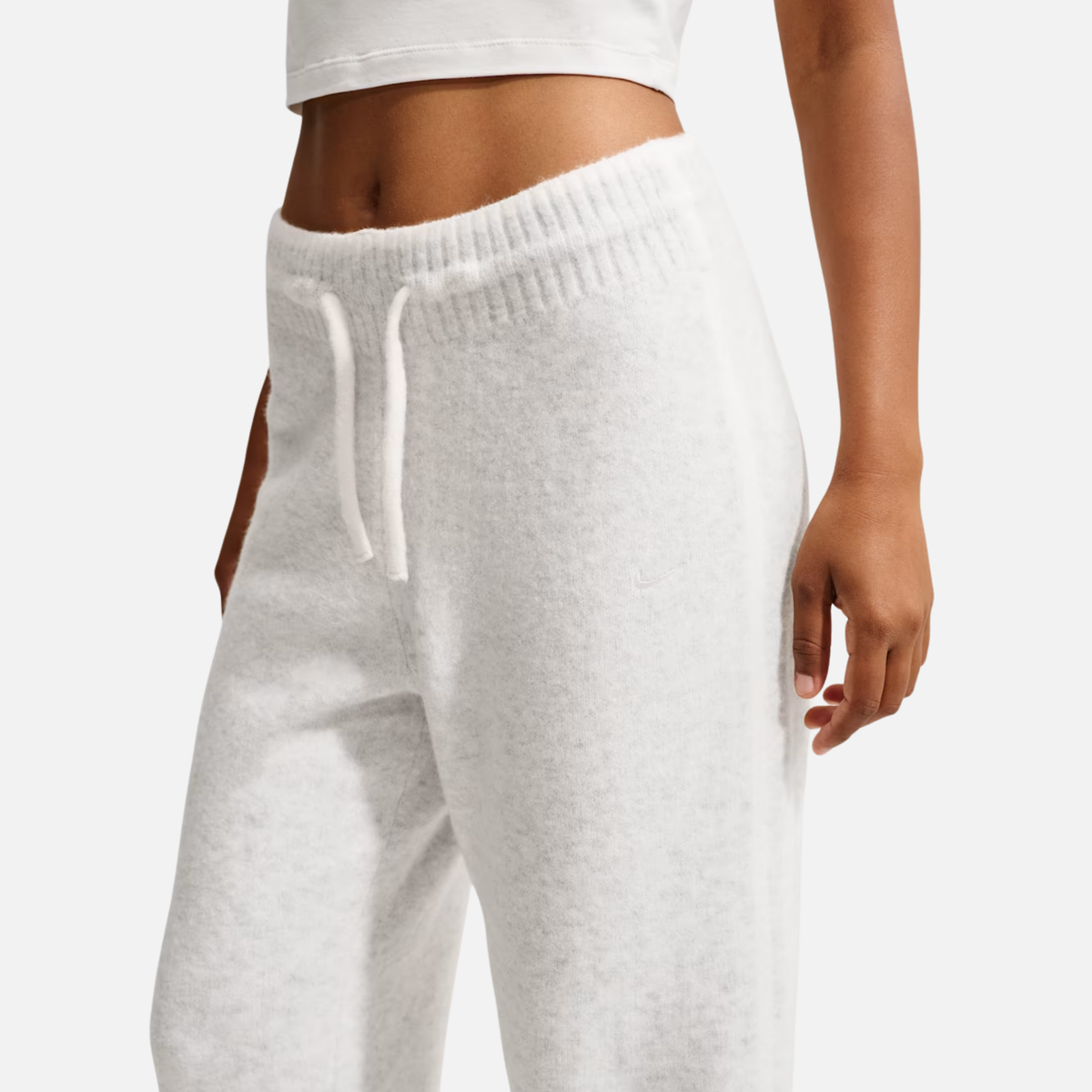 Nike Women's Sportswear Chill Knit Grey Mid-Rise Pants