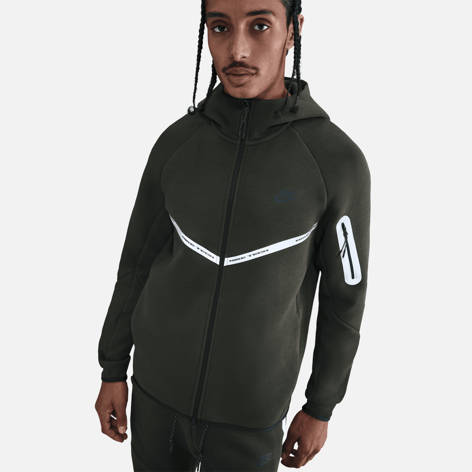 Nike Tech Fleece Windrunner Reflective Sequoia Jacket