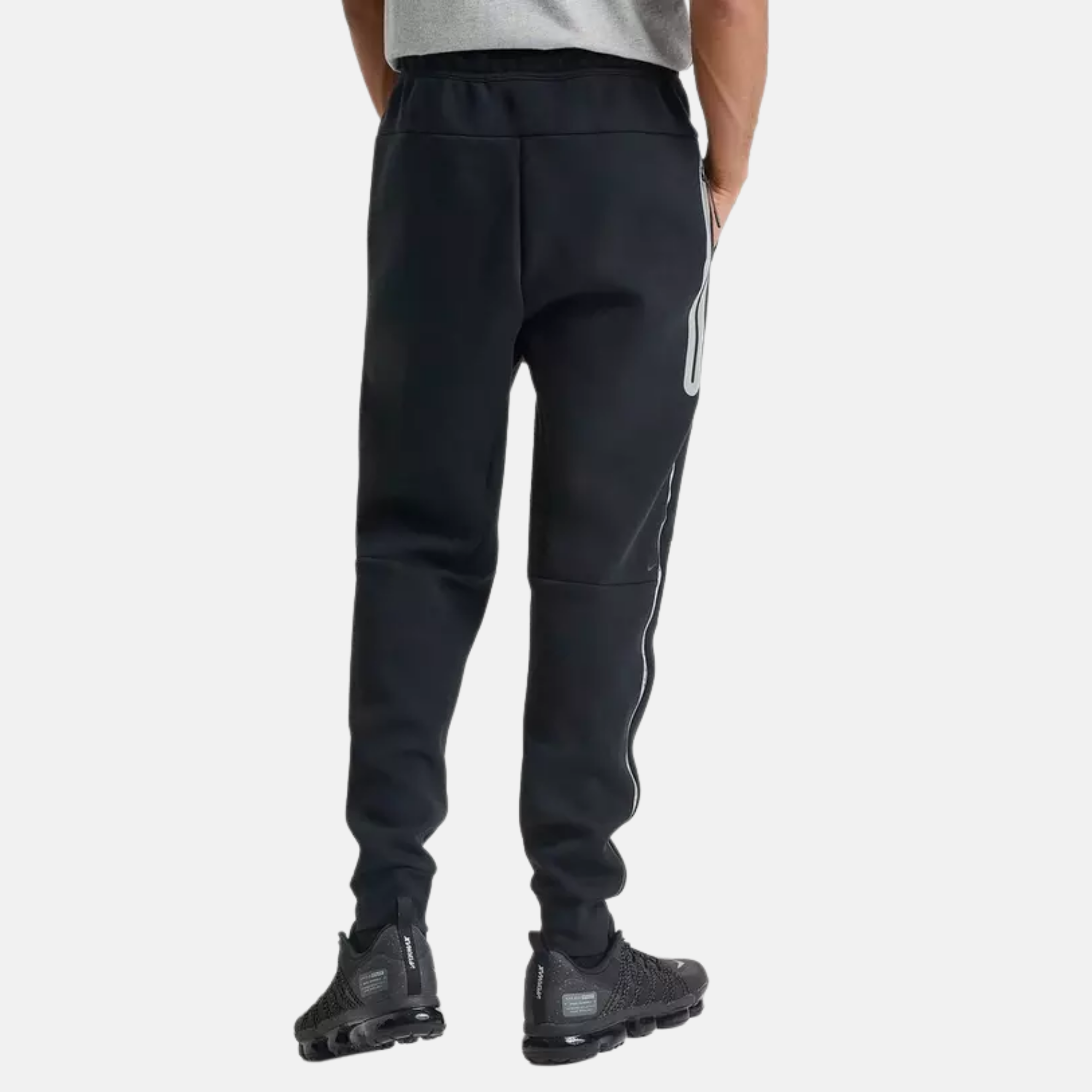 Nike Tech Black Fleece Joggers with Reflective Accents