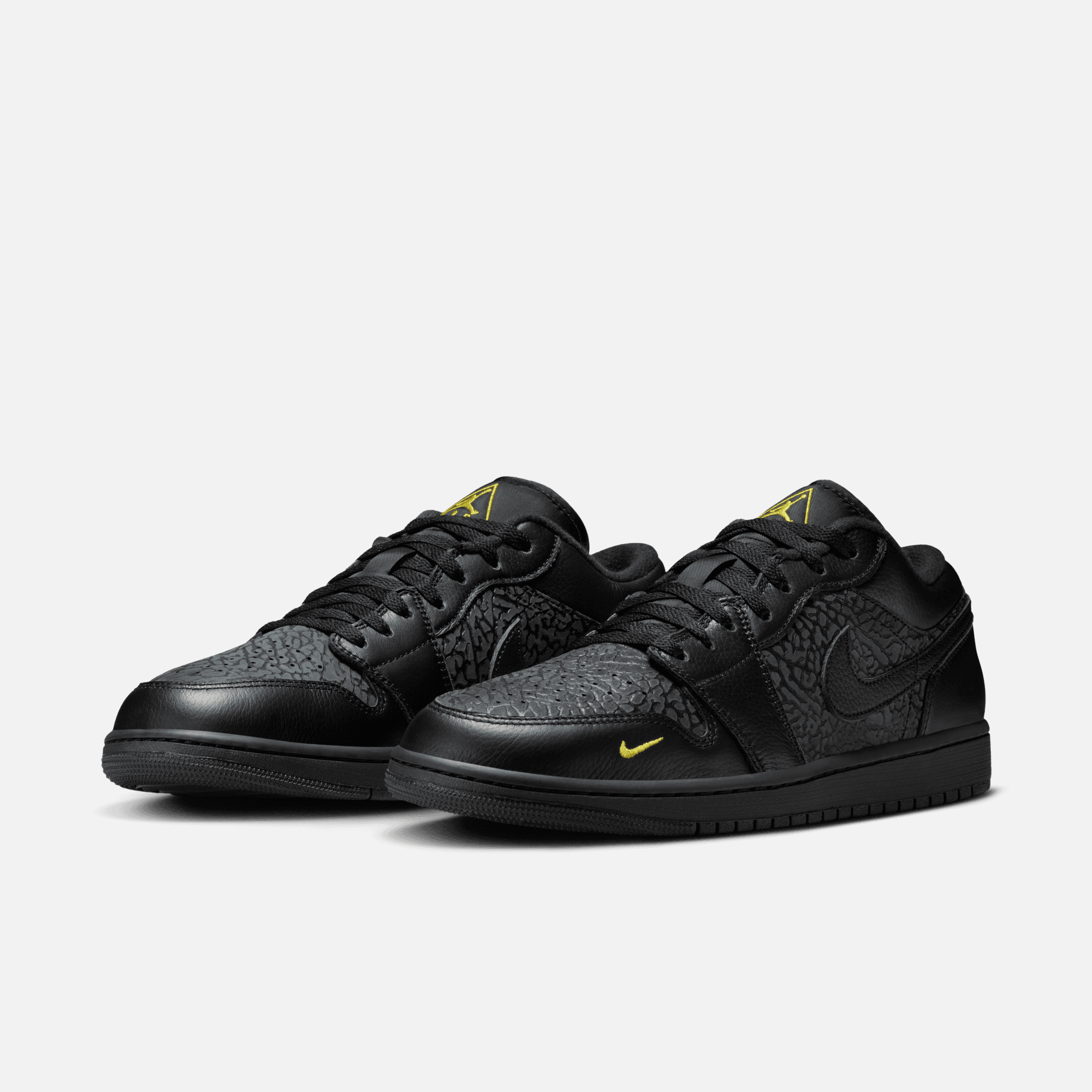 Air Jordan 1 Low Black Elephant Print