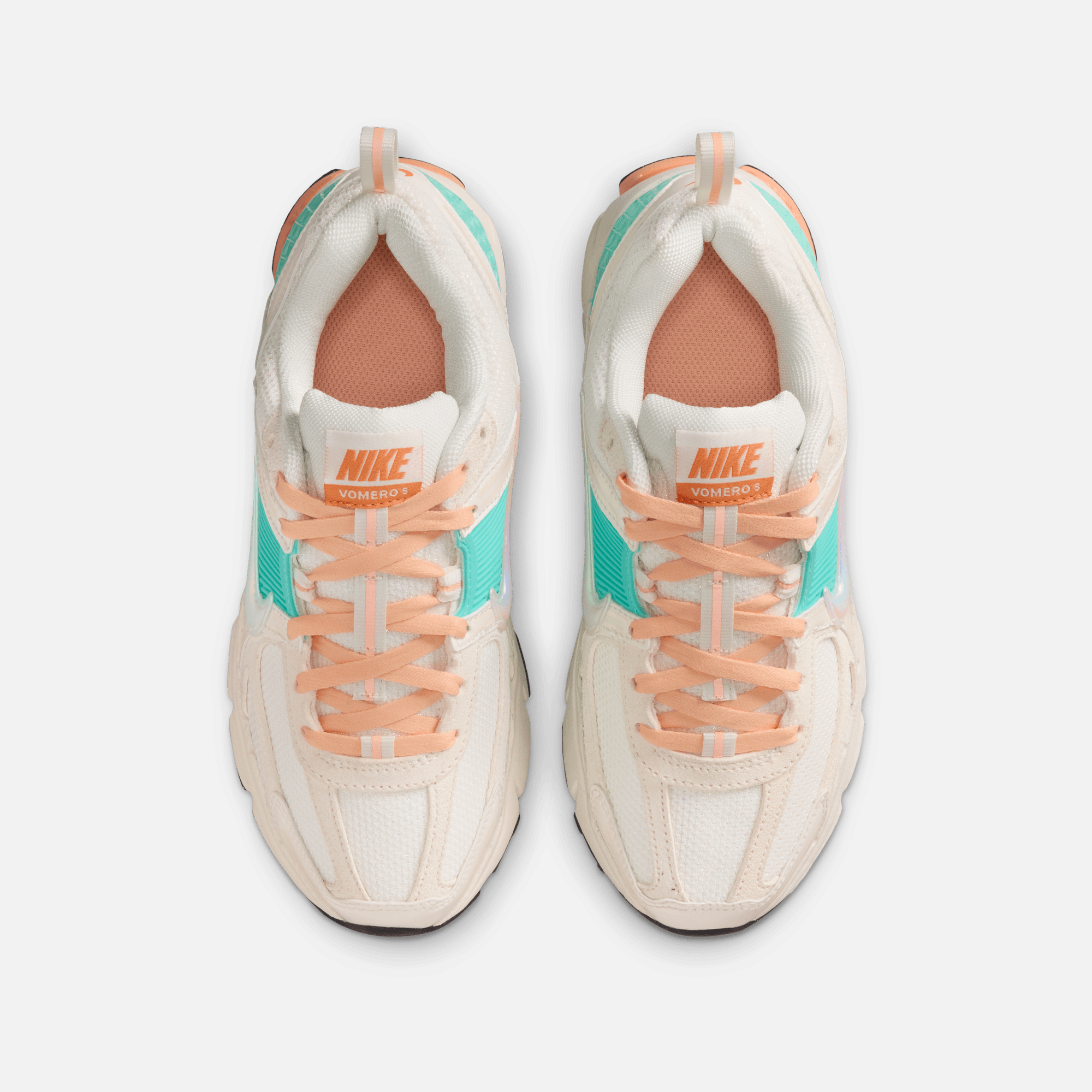 Nike Big Kids' Vomero 5 Bleached Turquiose Orange Chalk (GS)