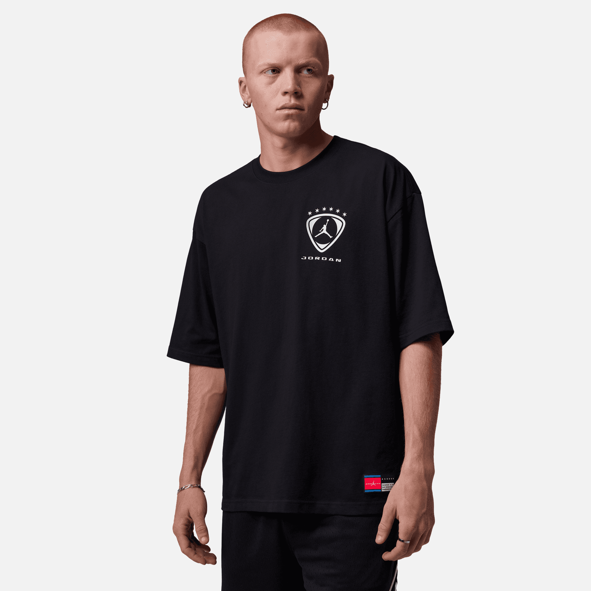 Air Jordan Brooklyn Black Logo T-Shirt