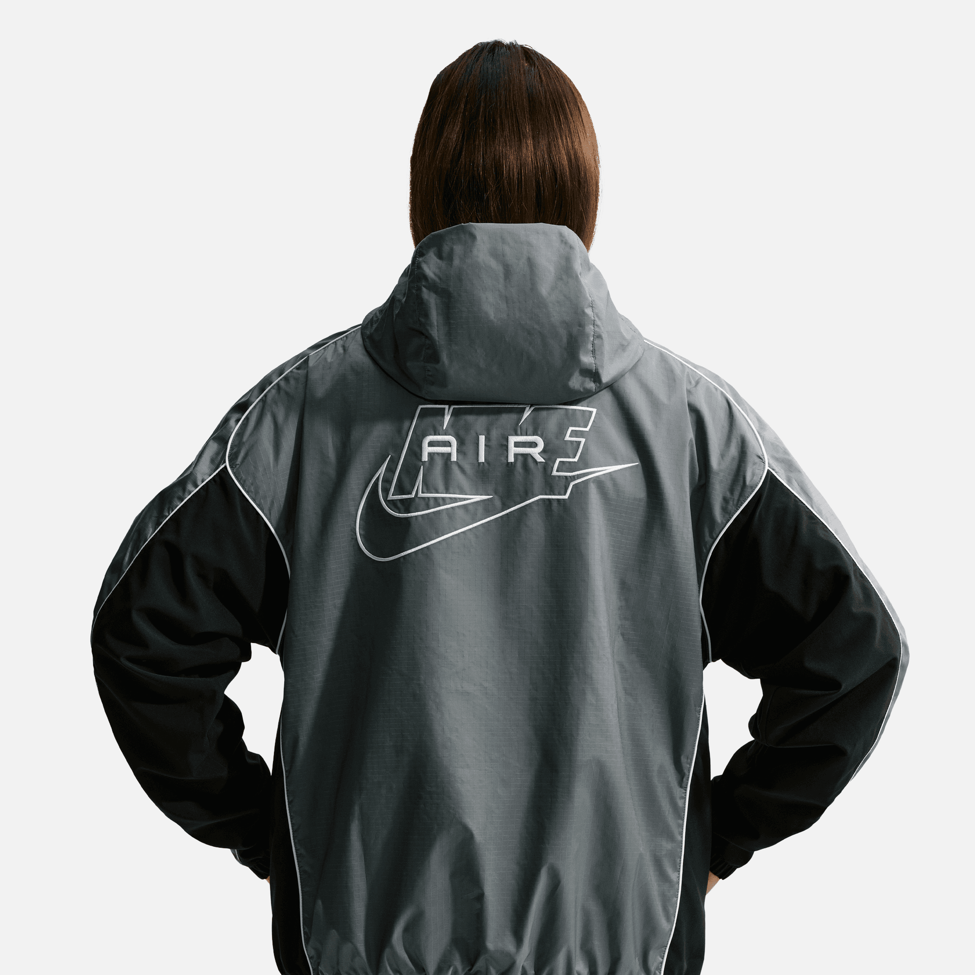 Nike Air Full-Zip Smoke Grey Hybrid Utility Jacket