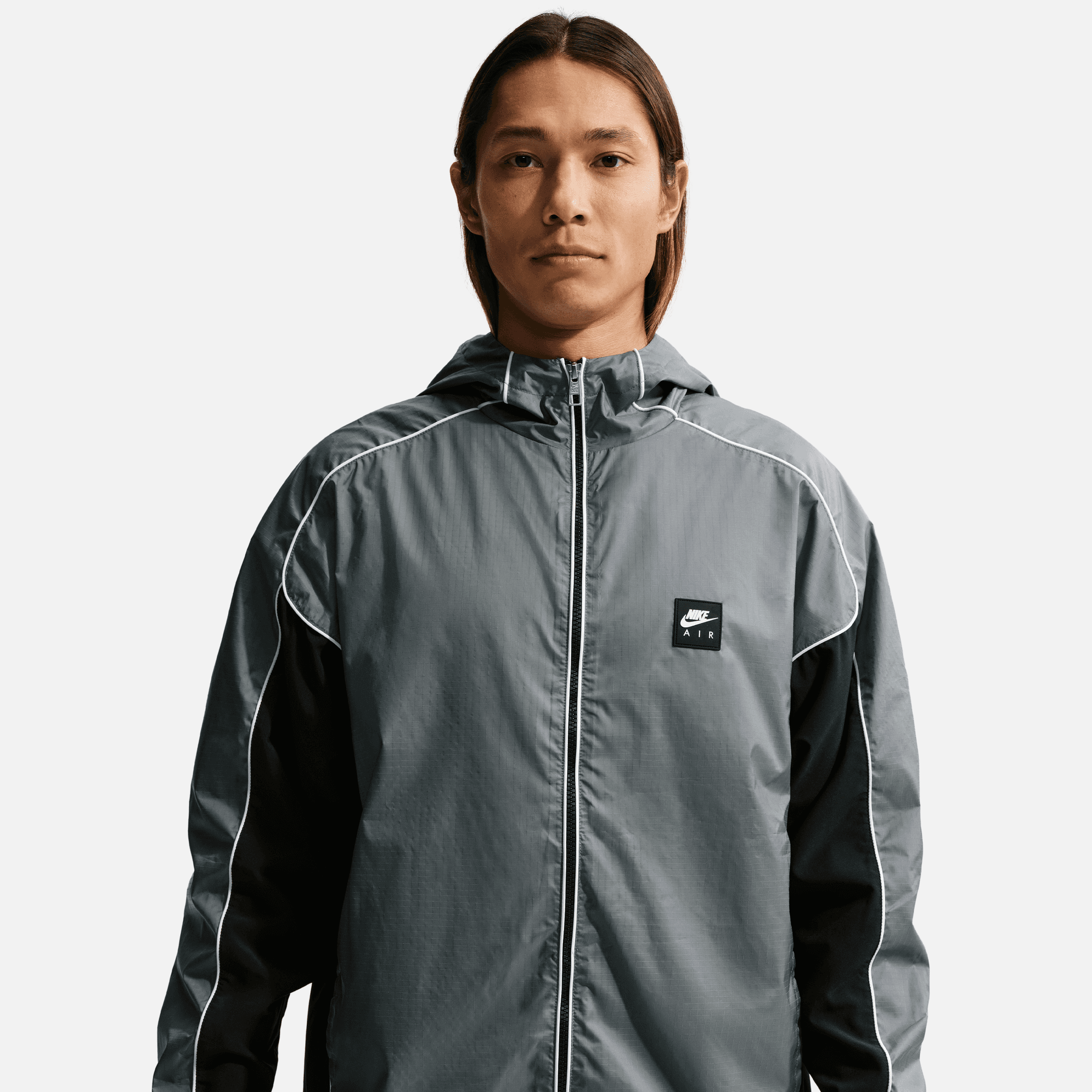 Nike Air Full-Zip Smoke Grey Hybrid Utility Jacket