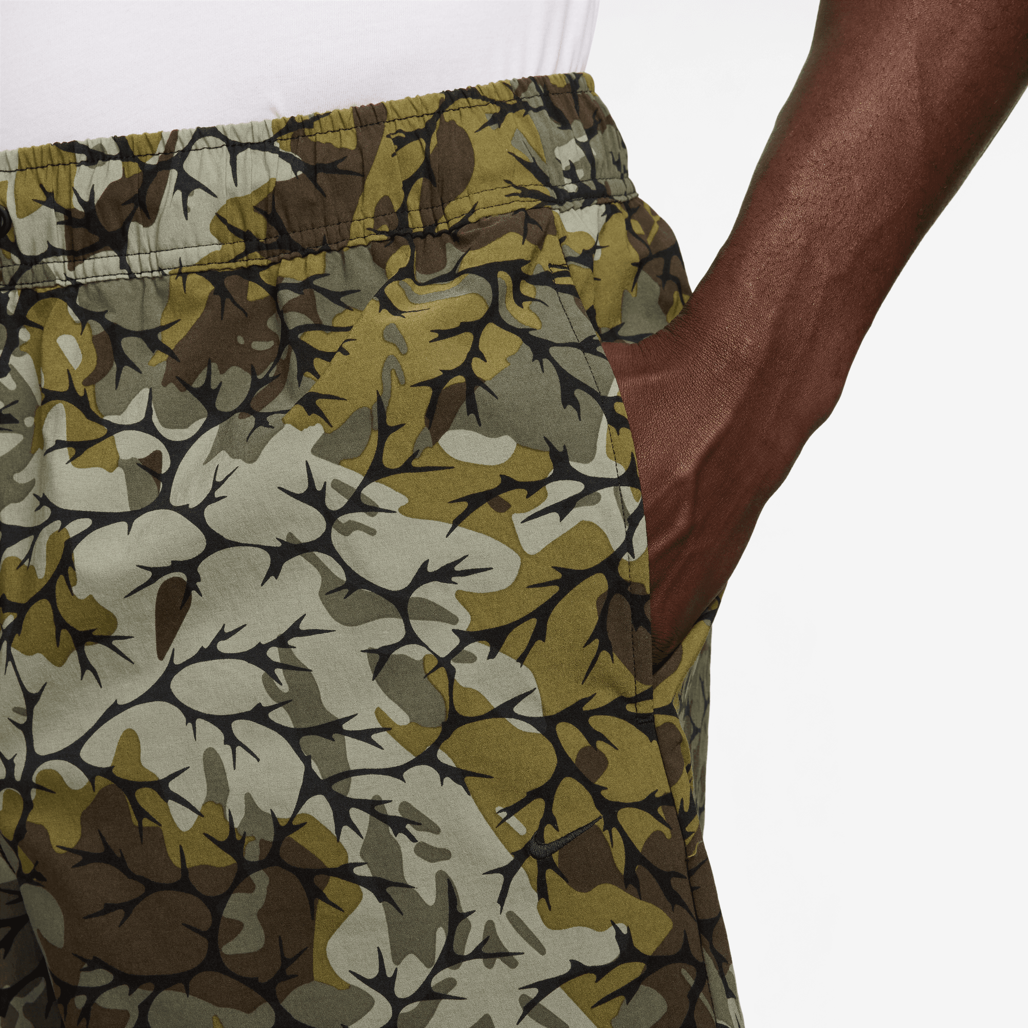 Nike Tech Camo Green Woven Shorts