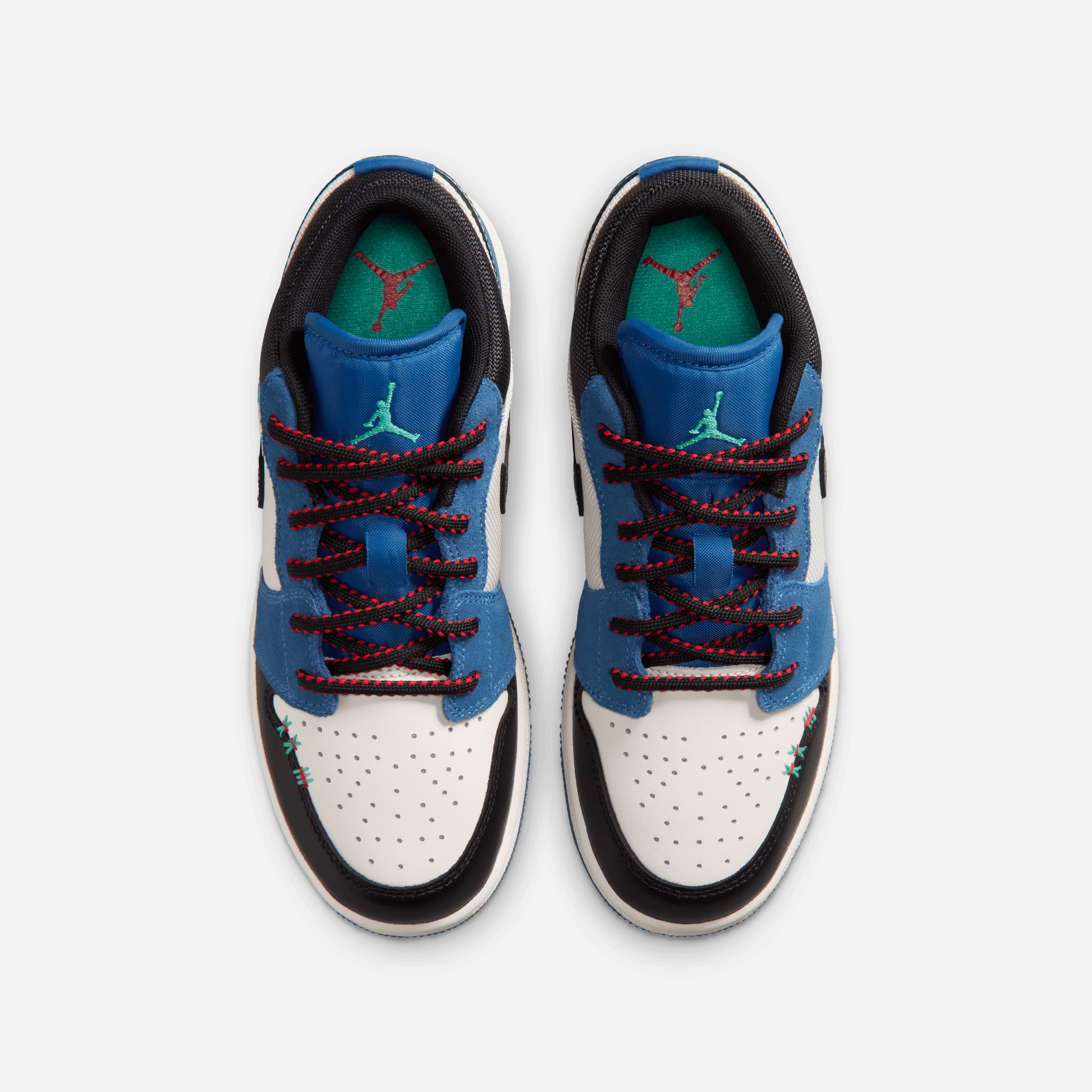 Air Jordan Big Kids' 1 Low SE True Blue Black (GS)