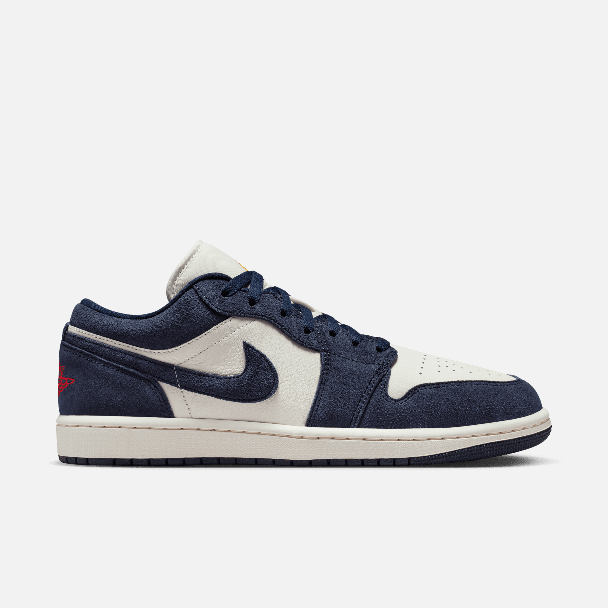 靴 Nike Air Jordan1 Low Obsidian Air Jordan 1 Low Obsidian Suede – Puffer Reds