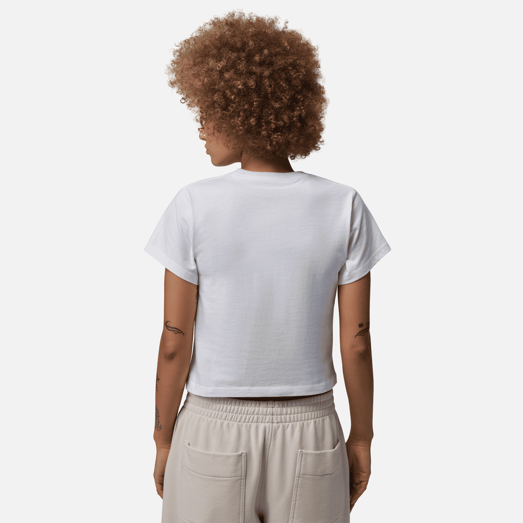 Air Jordan Women's Brooklyn White Graphic T-Shirt