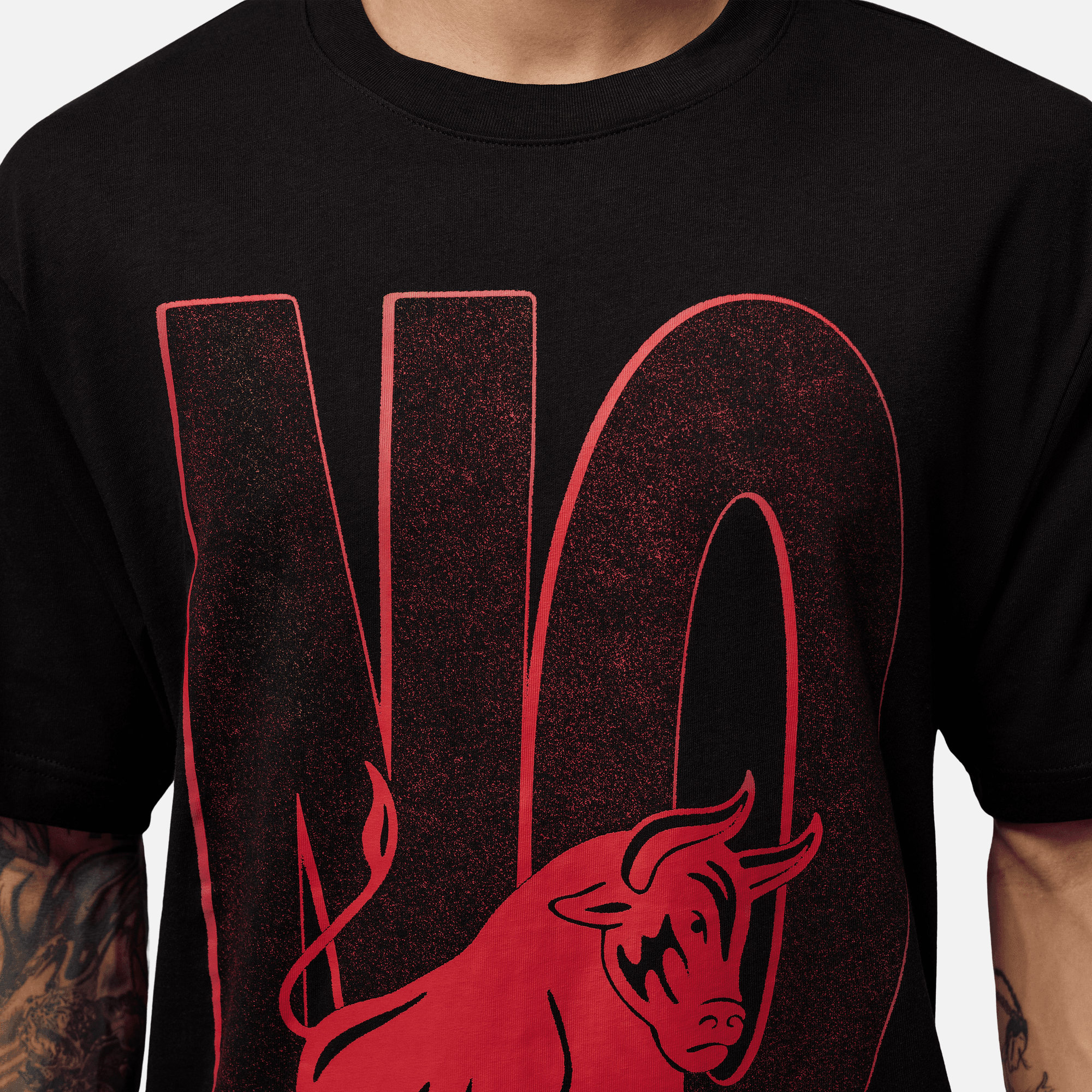Air Jordan Brooklyn Toro Black Red T-Shirt