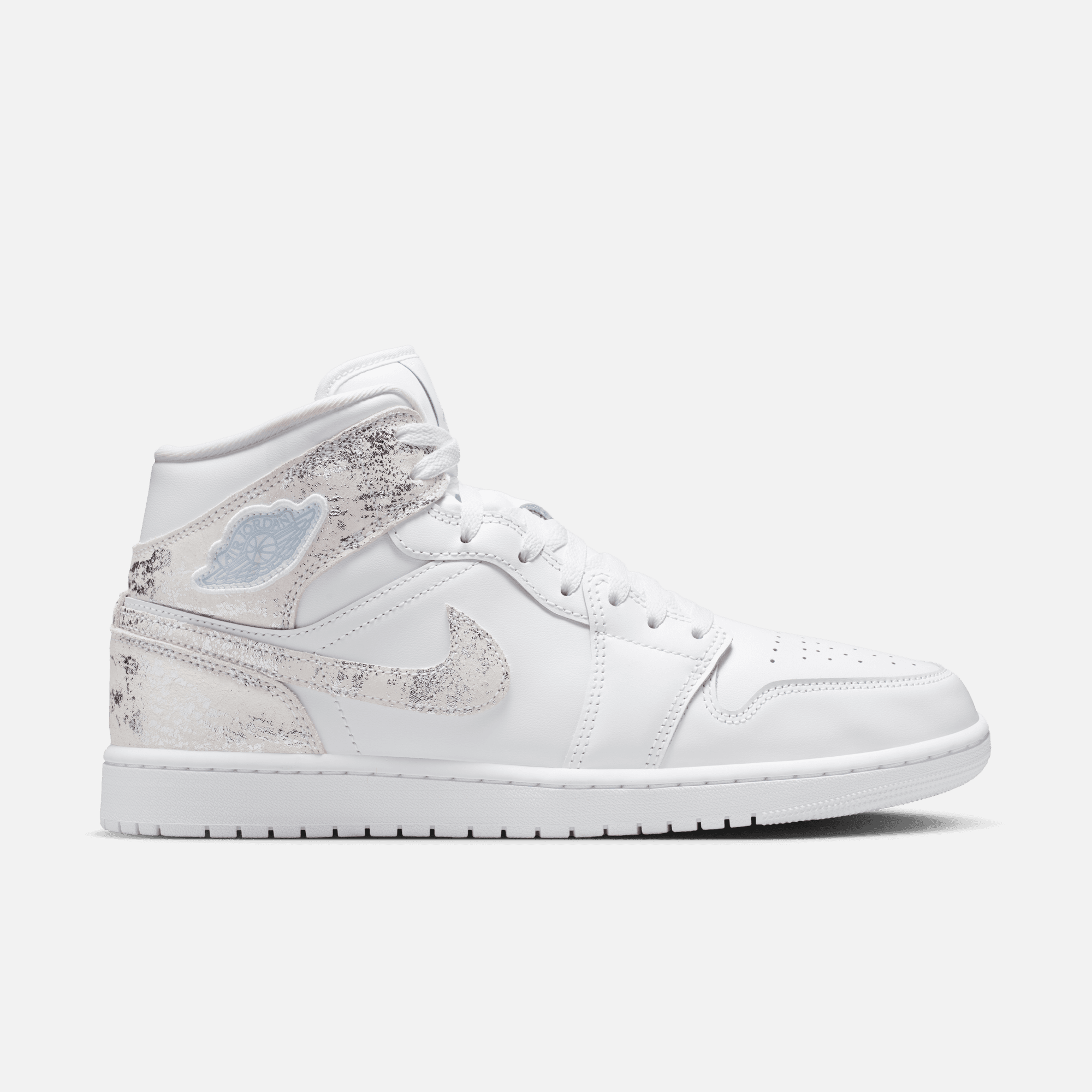Air Jordan 1 Mid SE Distressed White Field Silver