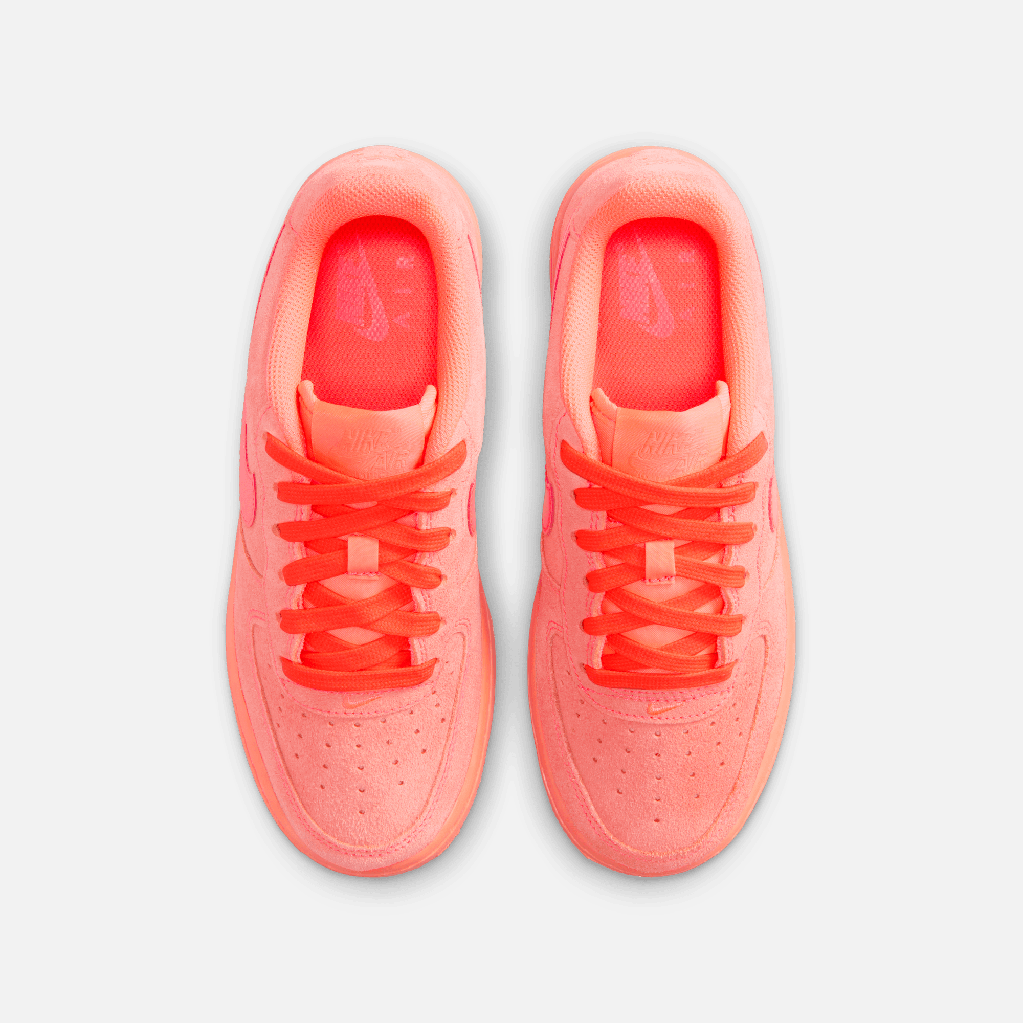 Nike Big Kids' Air Force 1 Low Suede Hot Lava (GS)