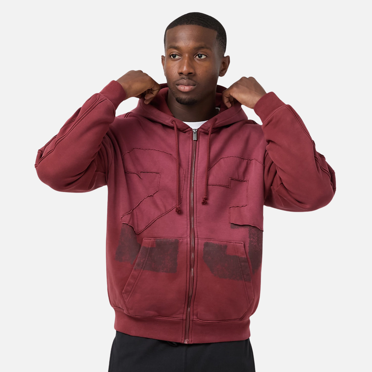 Air Jordan Full-Zip Dark Team Red Hoodie