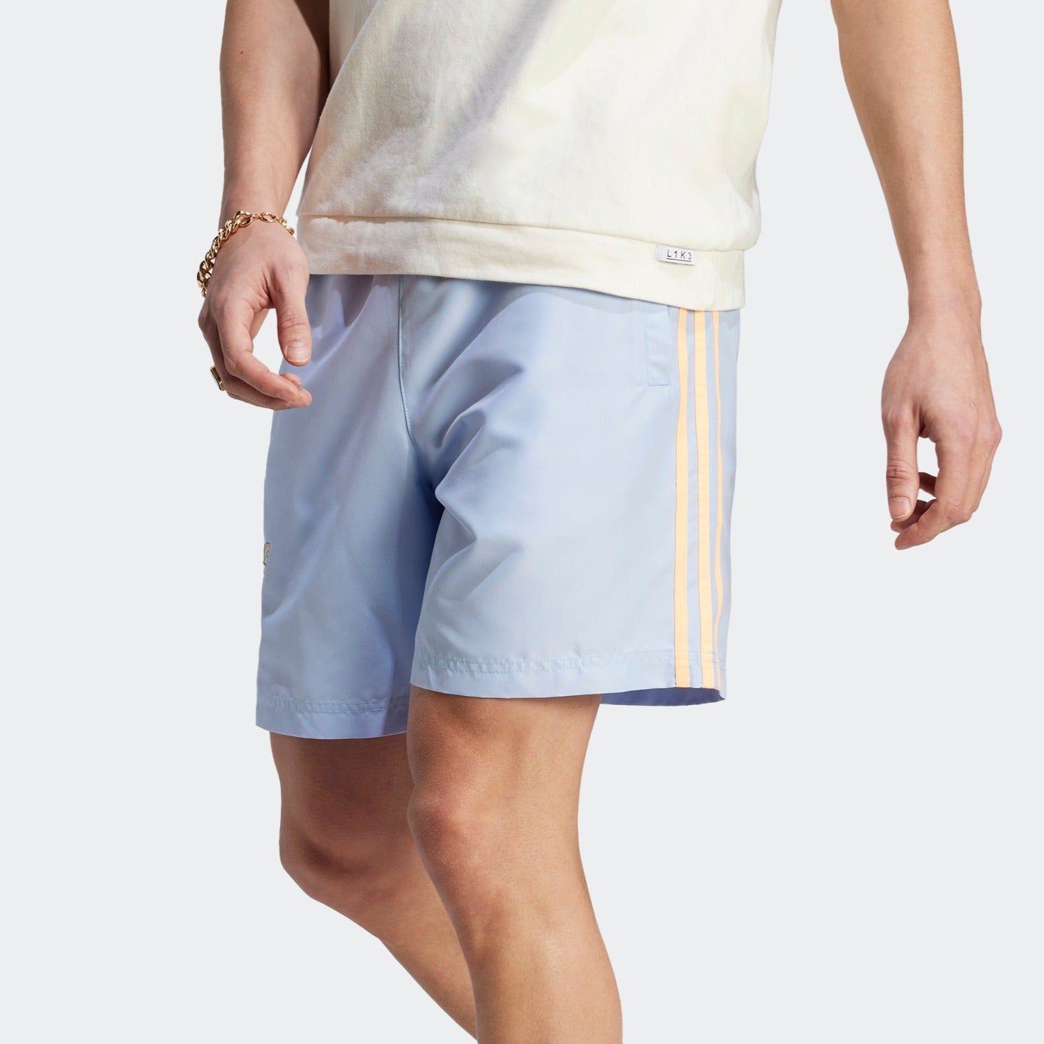 tilskadekomne Moderne Radioaktiv Adidas Enjoy Summer Blue Poly Shorts – Puffer Reds