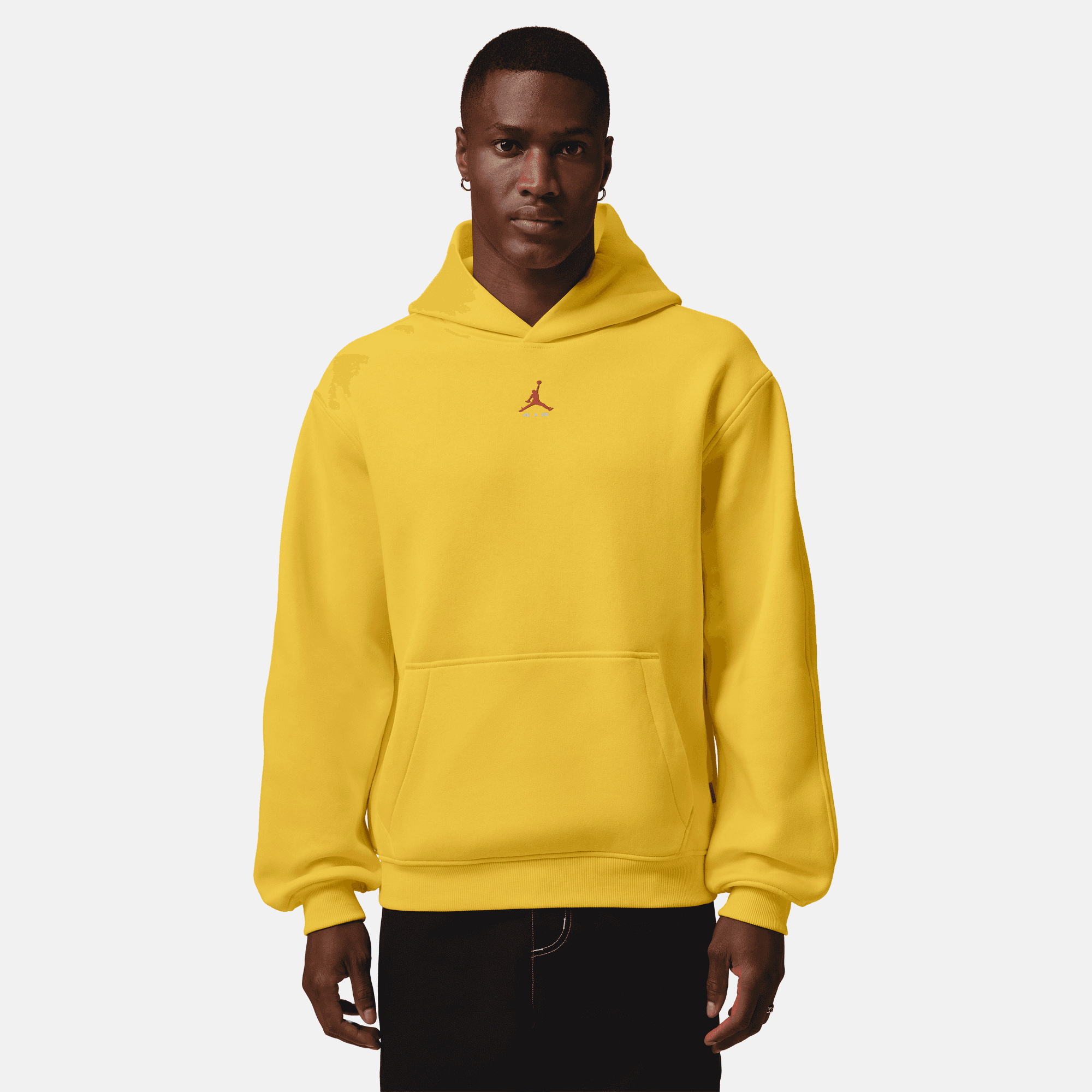 Air Jordan Brooklyn Fleece Yellow Pullover Hoodie