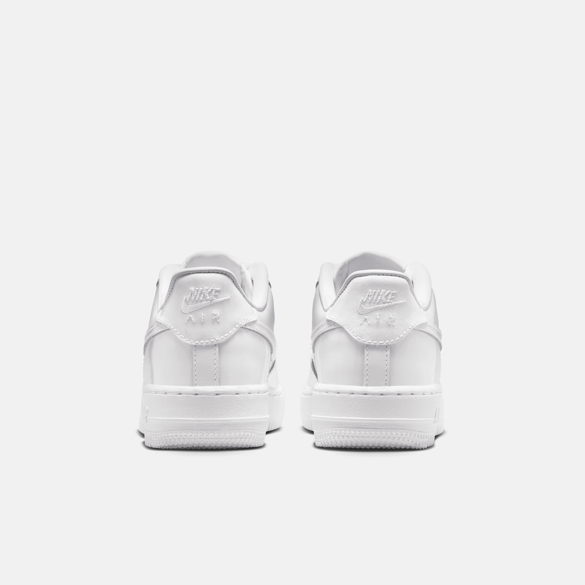 Nike Big Kids' Air Force 1 Low White Patent Leather (GS)