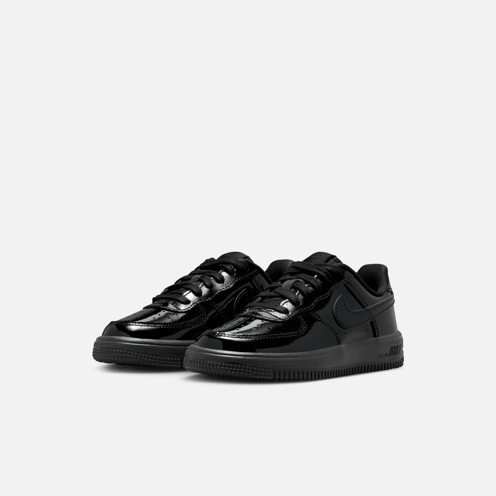 Nike Kids' Air Force 1 Low Black Patent Leather (PS)