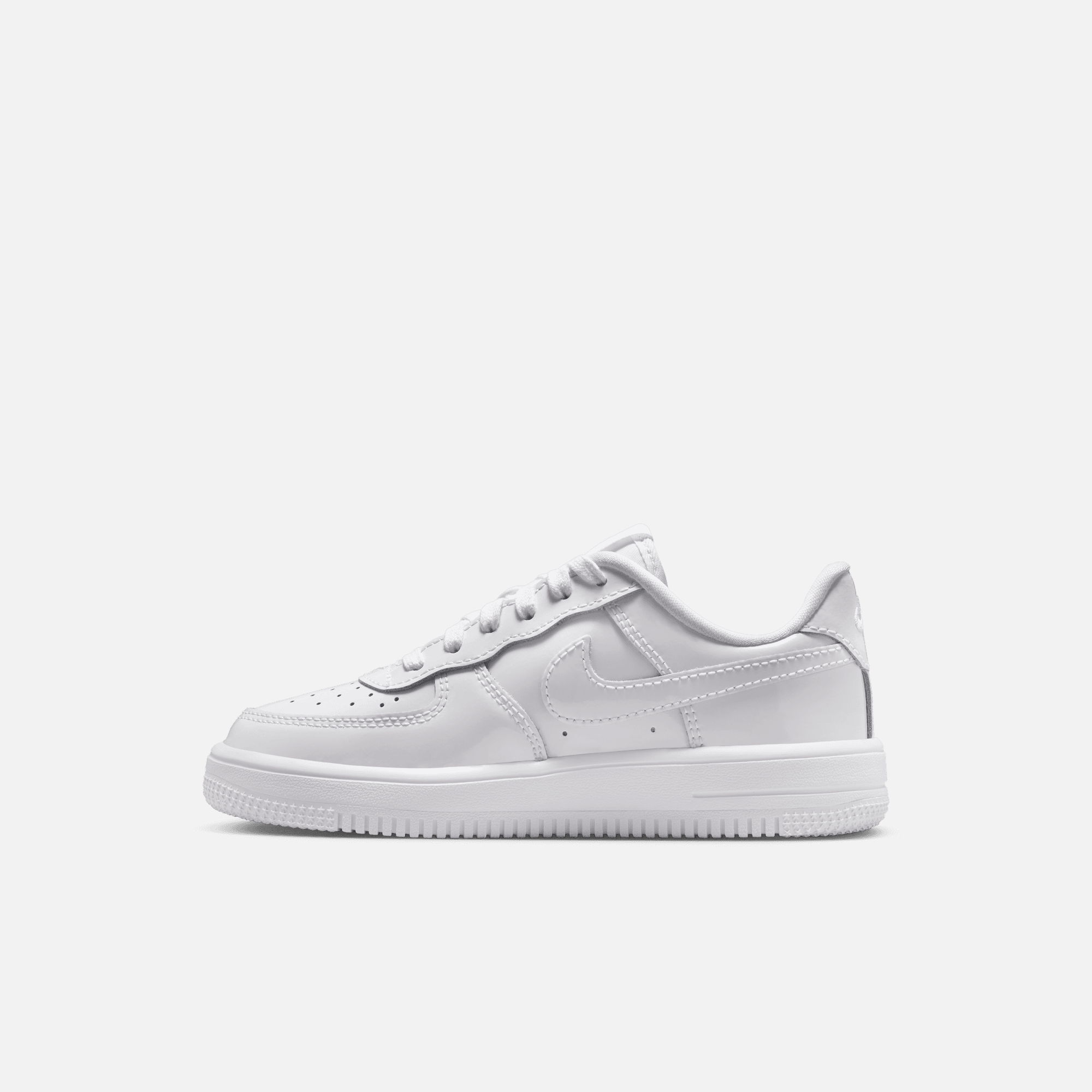 Nike Kids' Air Force 1 Low White Patent Leather (PS)