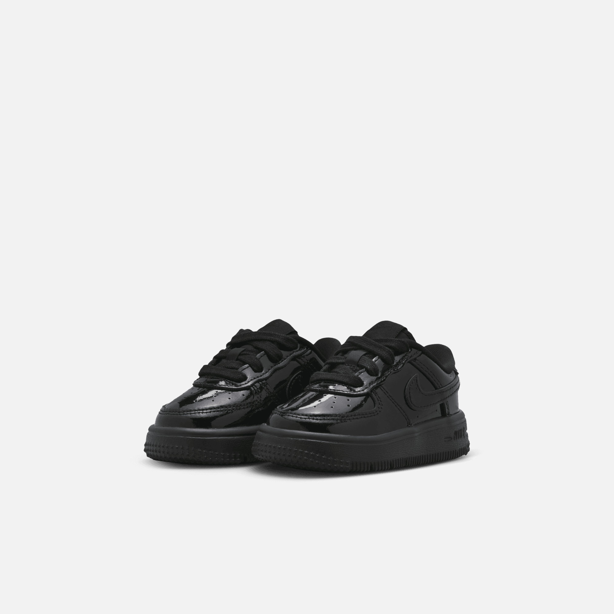 Nike Kids' Air Force 1 Low Black Patent Leather (TD)