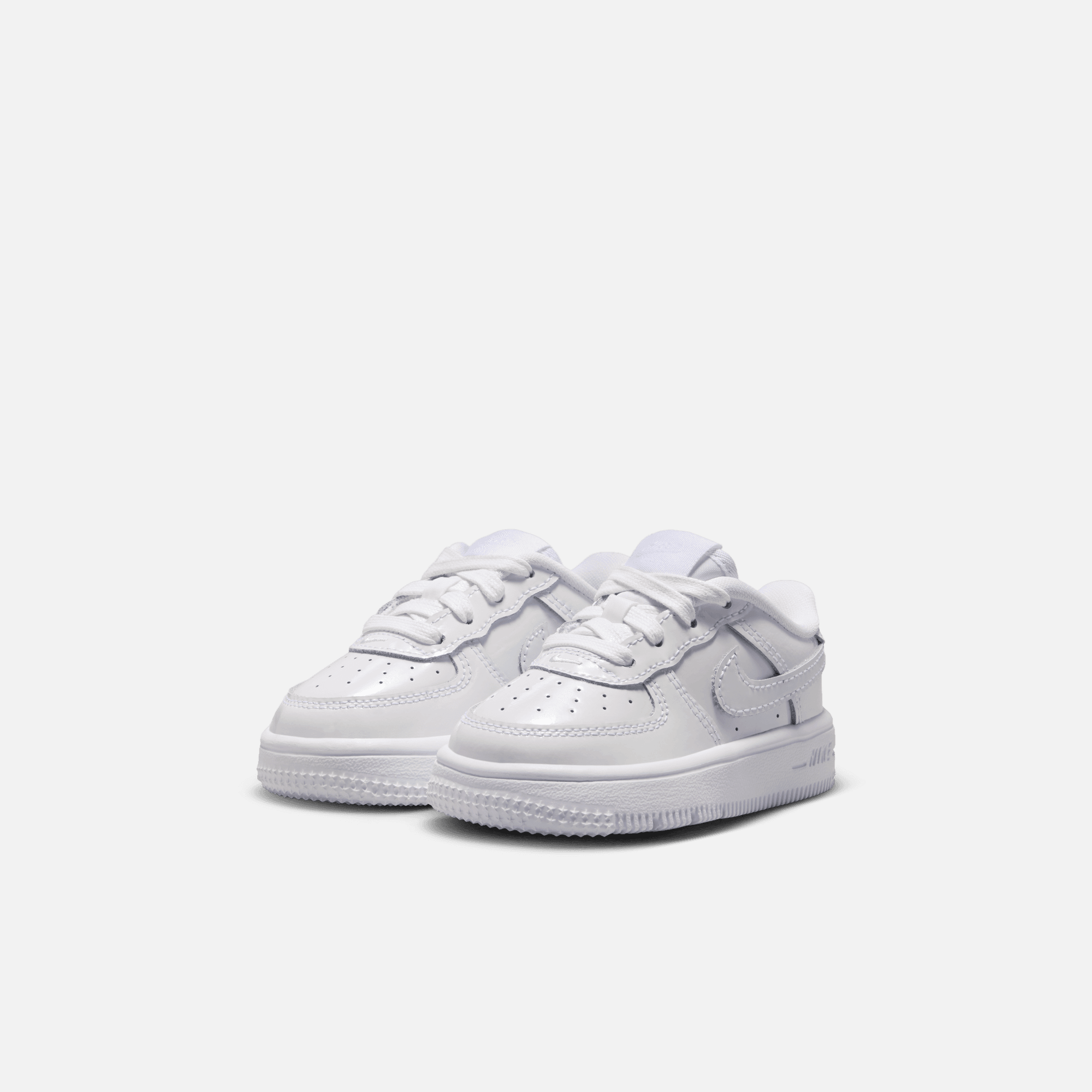 Nike Kids' Air Force 1 Low White Patent Leather (TD)