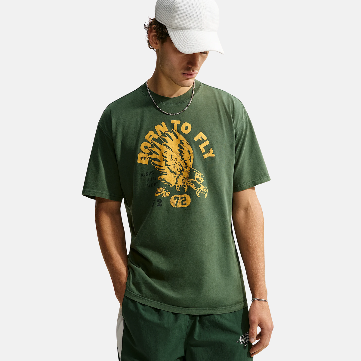 Nike Max90 Born To Fly Green T-Shirt